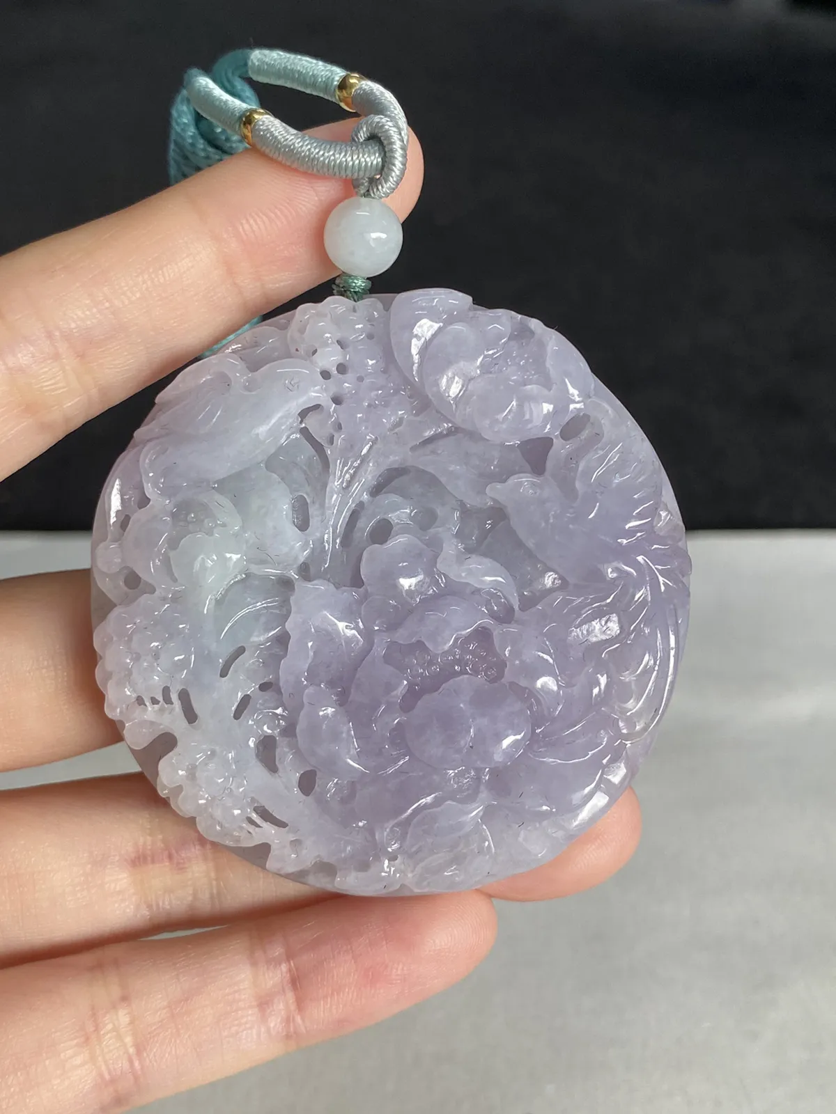 翡翠花件，配珠未测