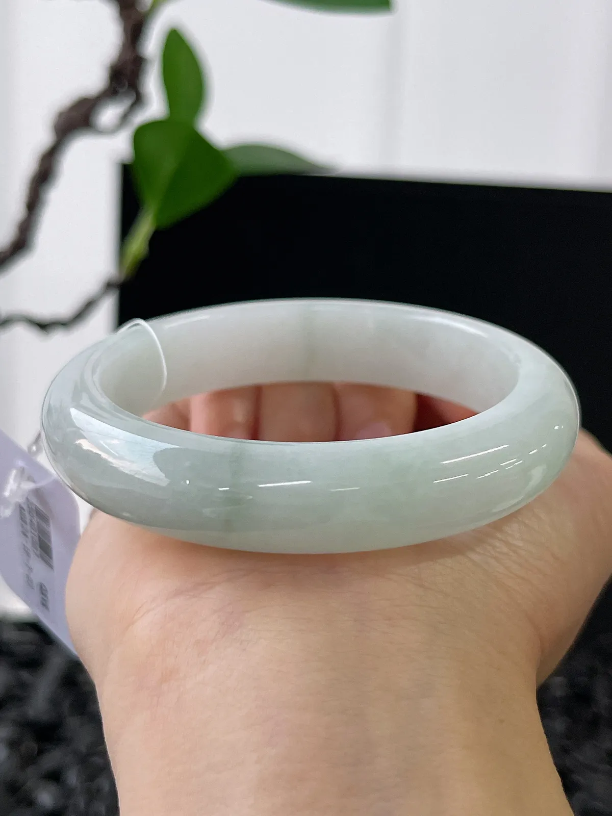 正圈55圈口，翡翠糯化手镯