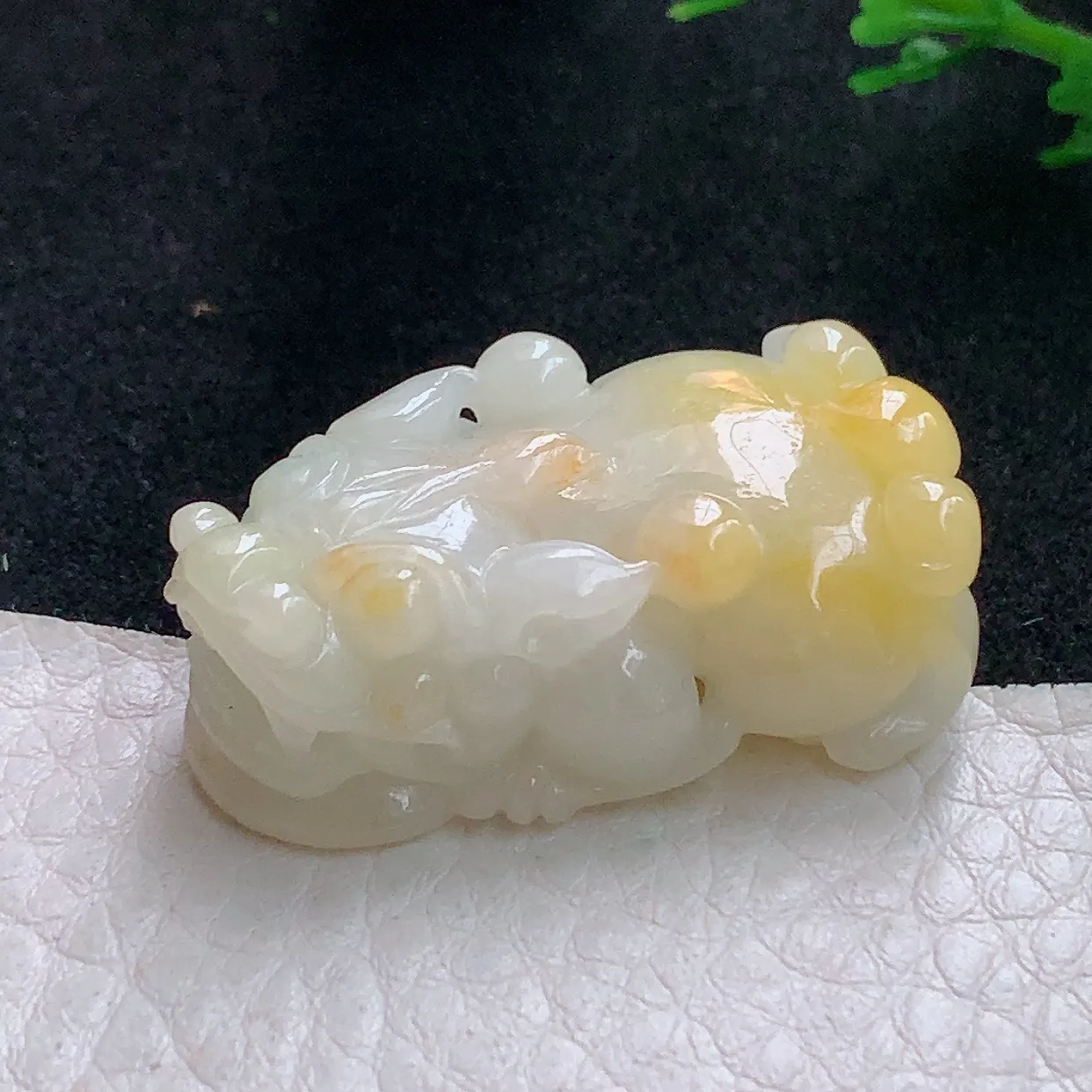 zen实拍35*21.3*12.6老坑天然翡翠双彩招财貔貅 玉皮休玉挂件 玉吊坠