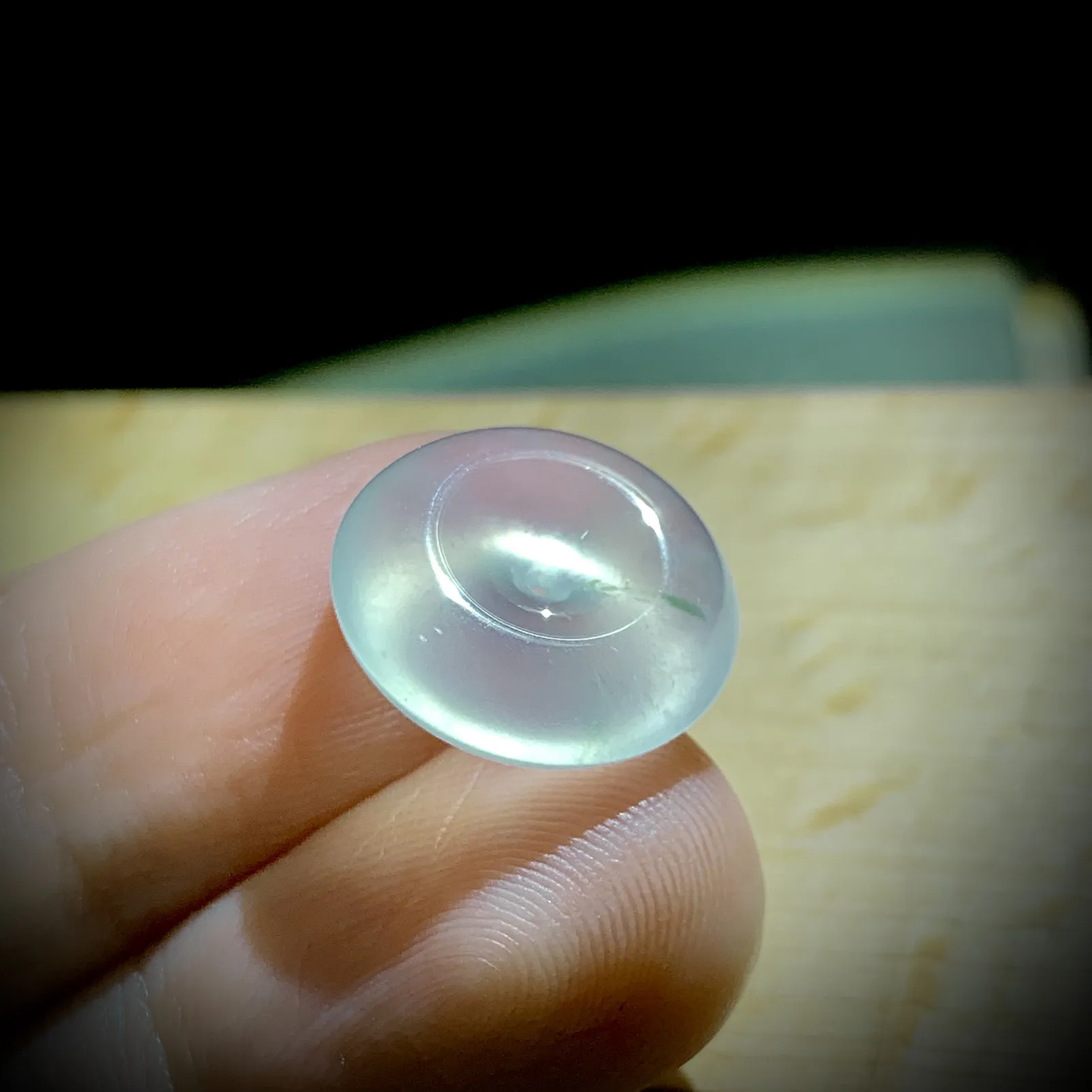 精致小平安扣子，15.3-5.3mm，