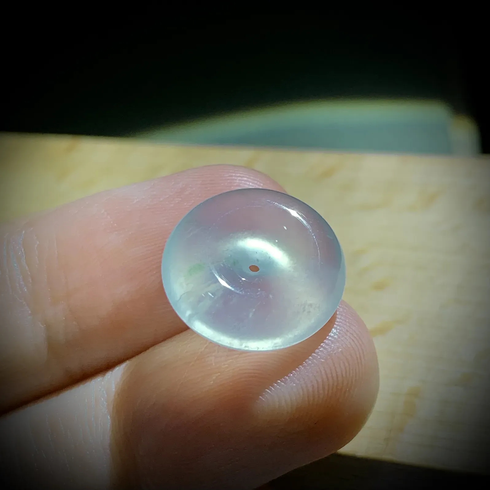 精致小平安扣子，15.3-5.3mm，