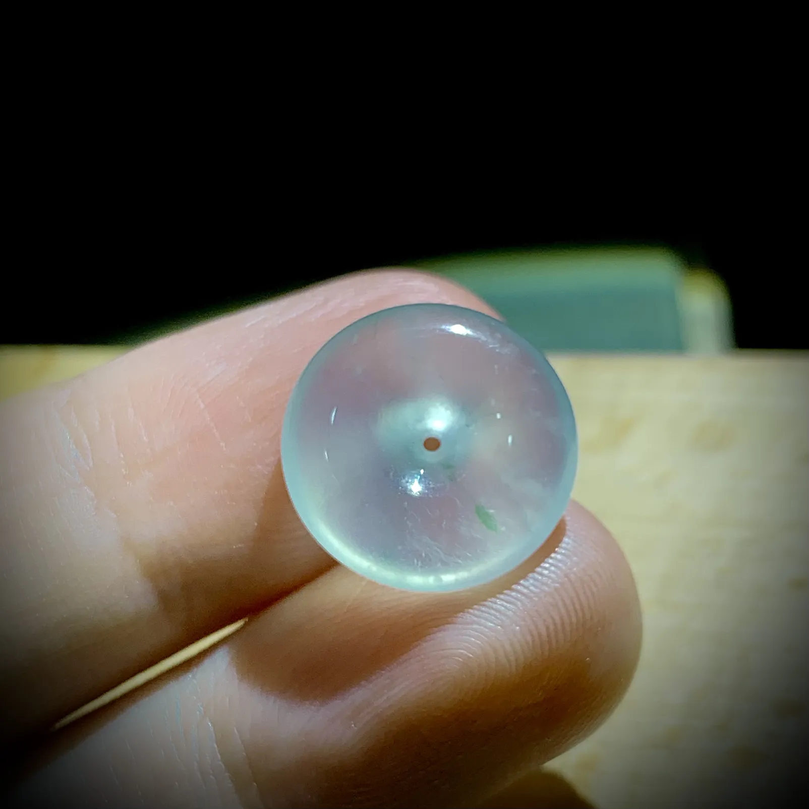精致小平安扣子，15.3-5.3mm，