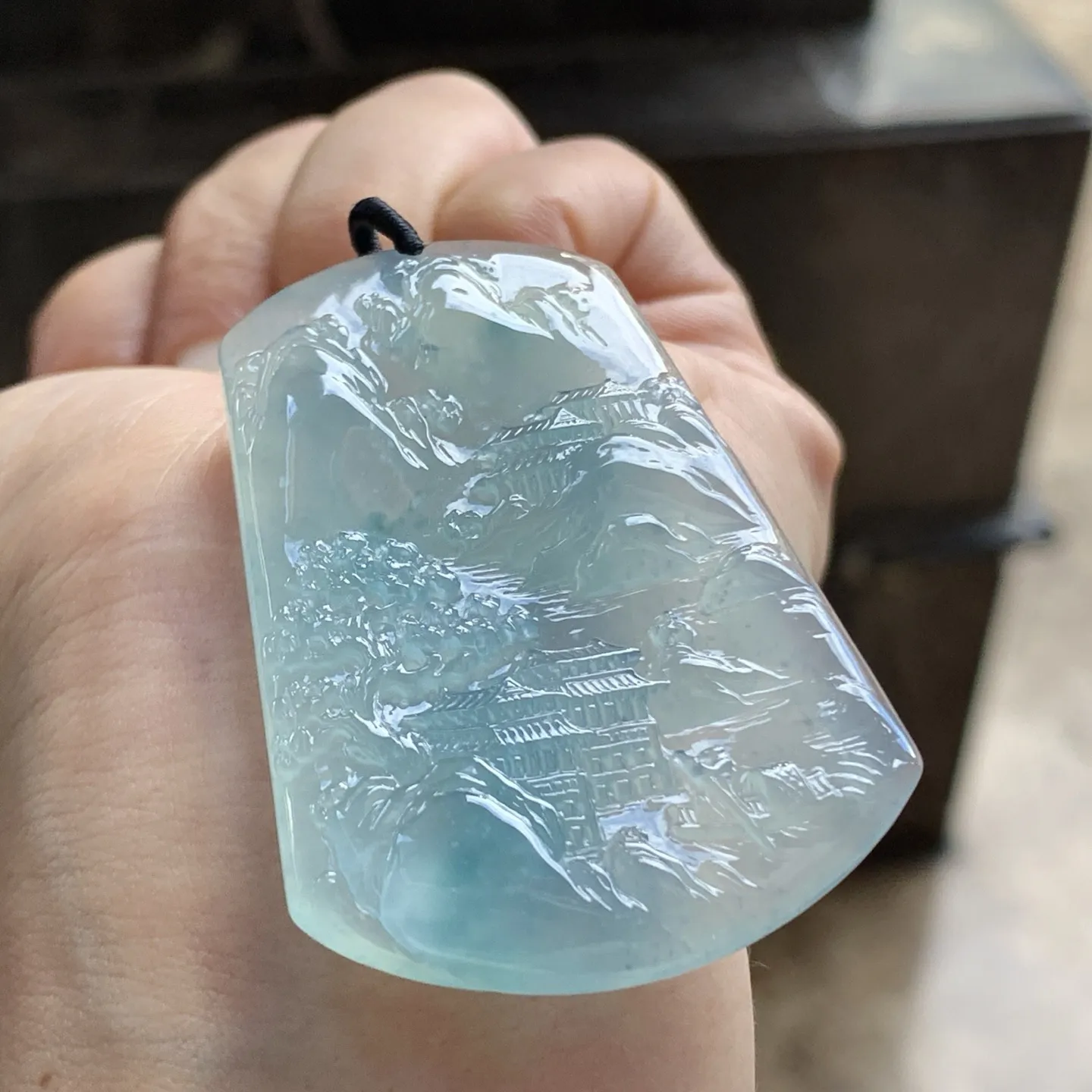 冰蓝山水牌^_^鲜艳 种好