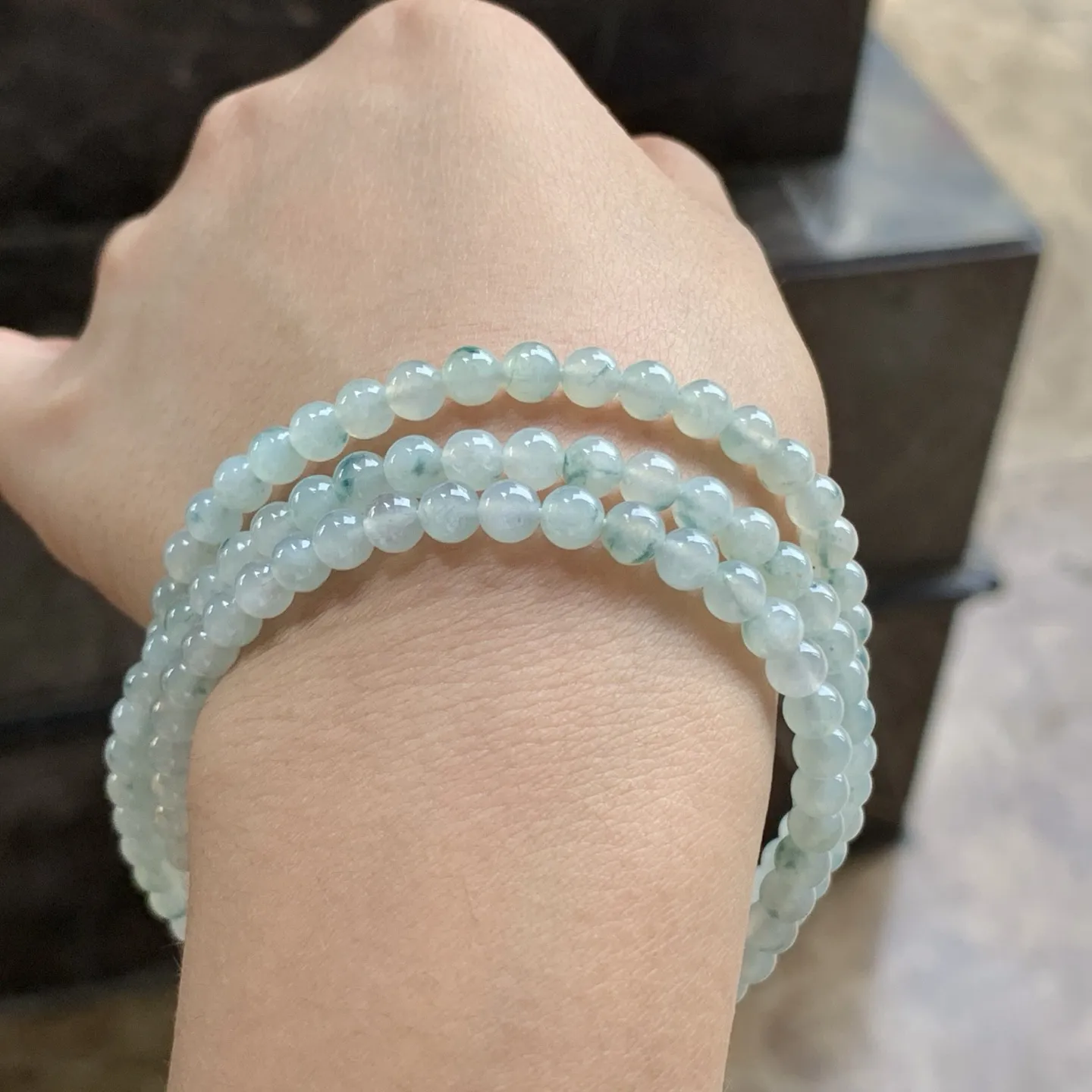 晴底飘花珠串^_^清新