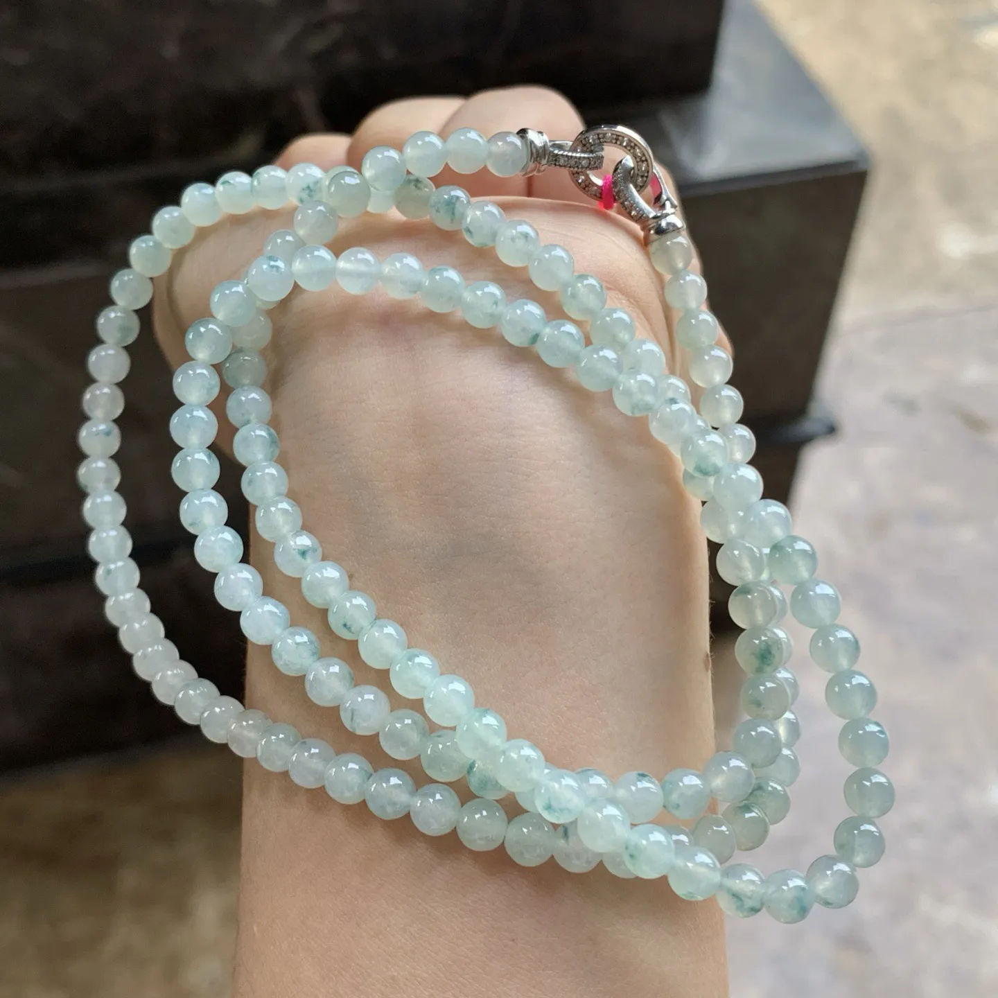 晴底飘花珠串^_^清新