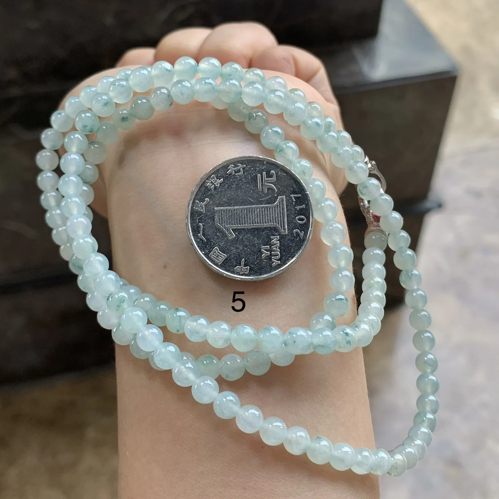 晴底飘花珠串^_^清新