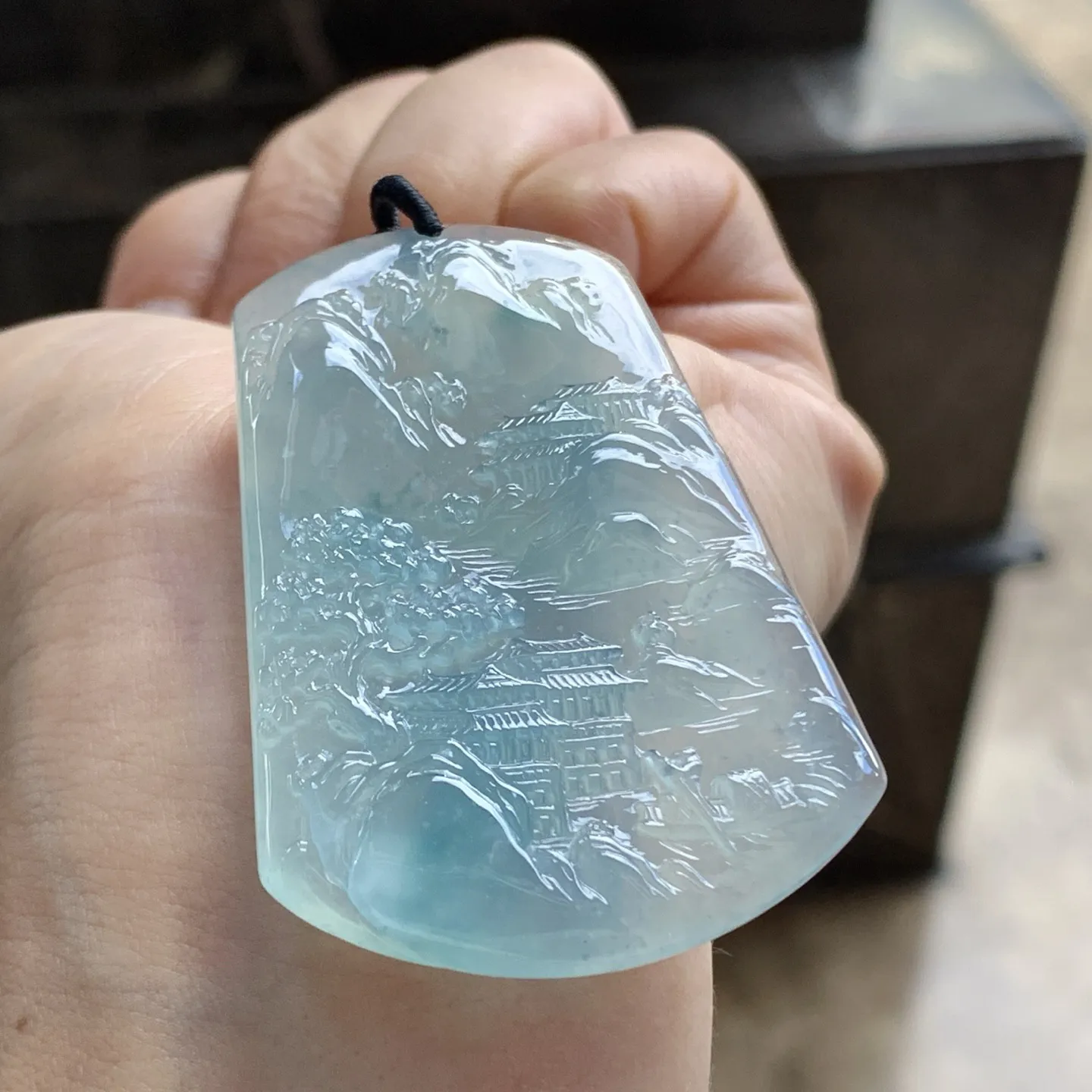 冰蓝山水牌^_^鲜艳 种好