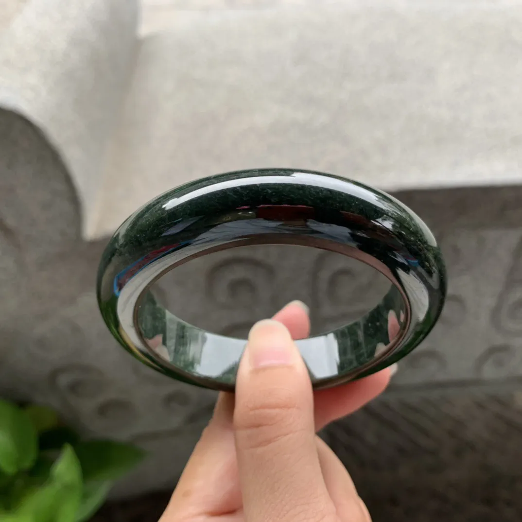 圈口56.7-14.1-10 【乌鸡正圈手镯】正圈56 57可戴