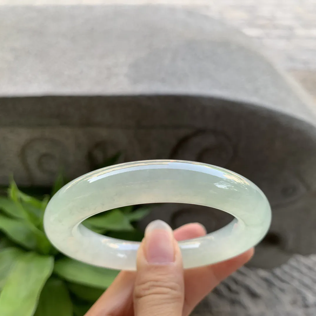 圈口 56-12   【冰晴水圆条手镯】圆条56 57可戴
