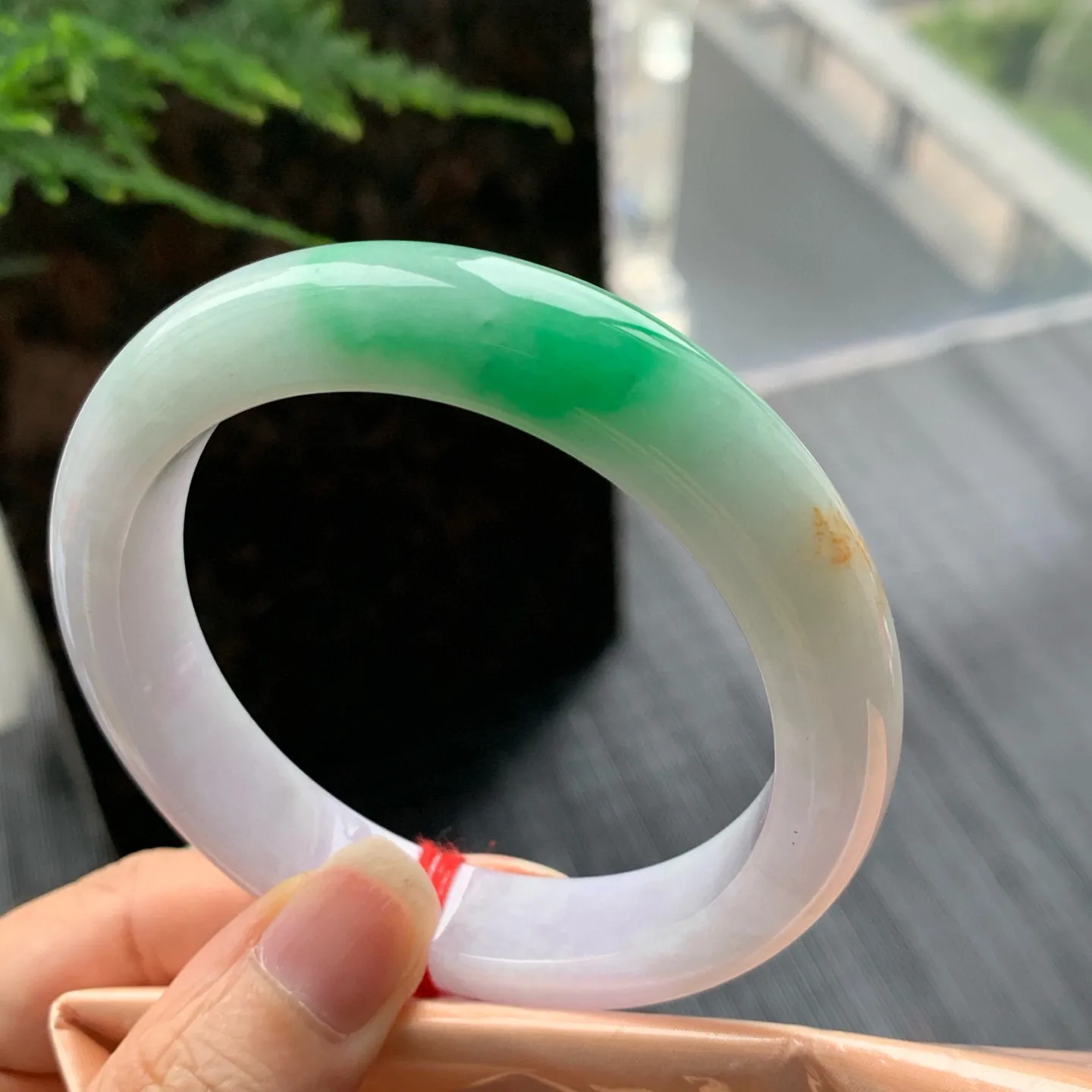 正圈冰糯春彩 皮纹 尺寸:57.5/12.7/9 色好