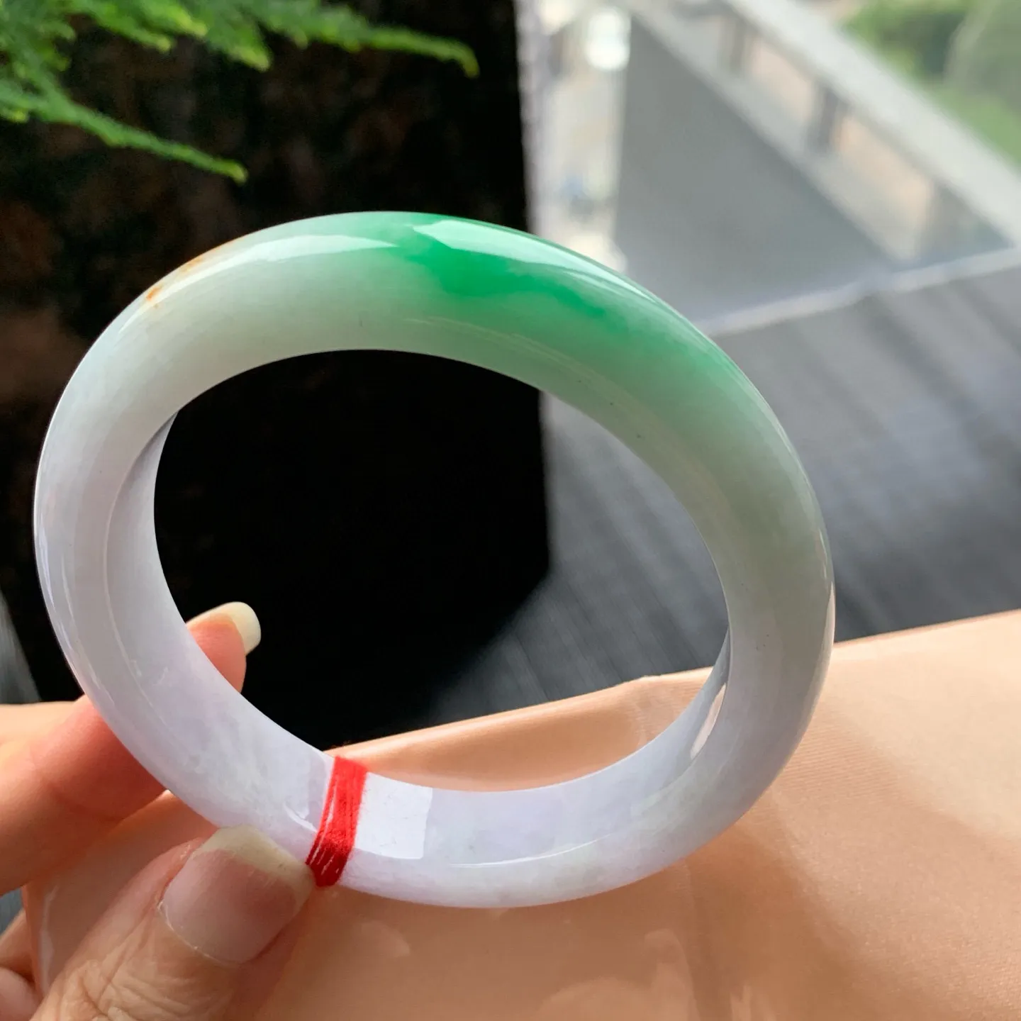 正圈冰糯春彩 皮纹 尺寸:57.5/12.7/9 色好