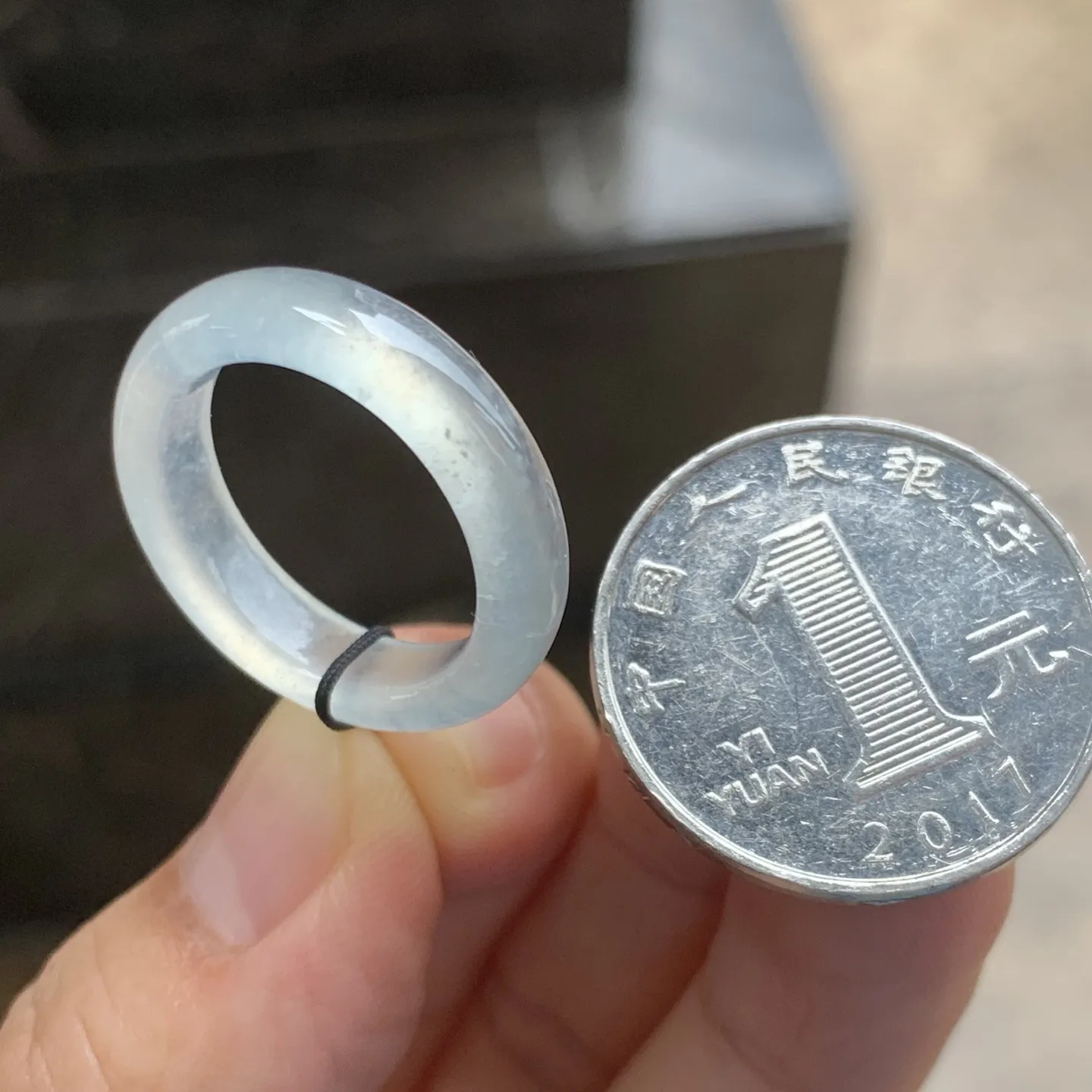 冰种指环 冰透起光