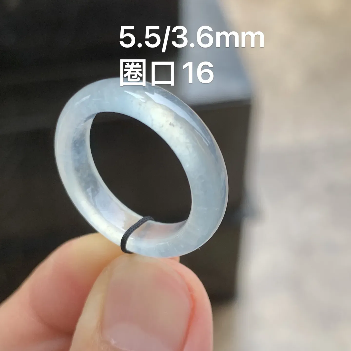 冰种指环 冰透起光