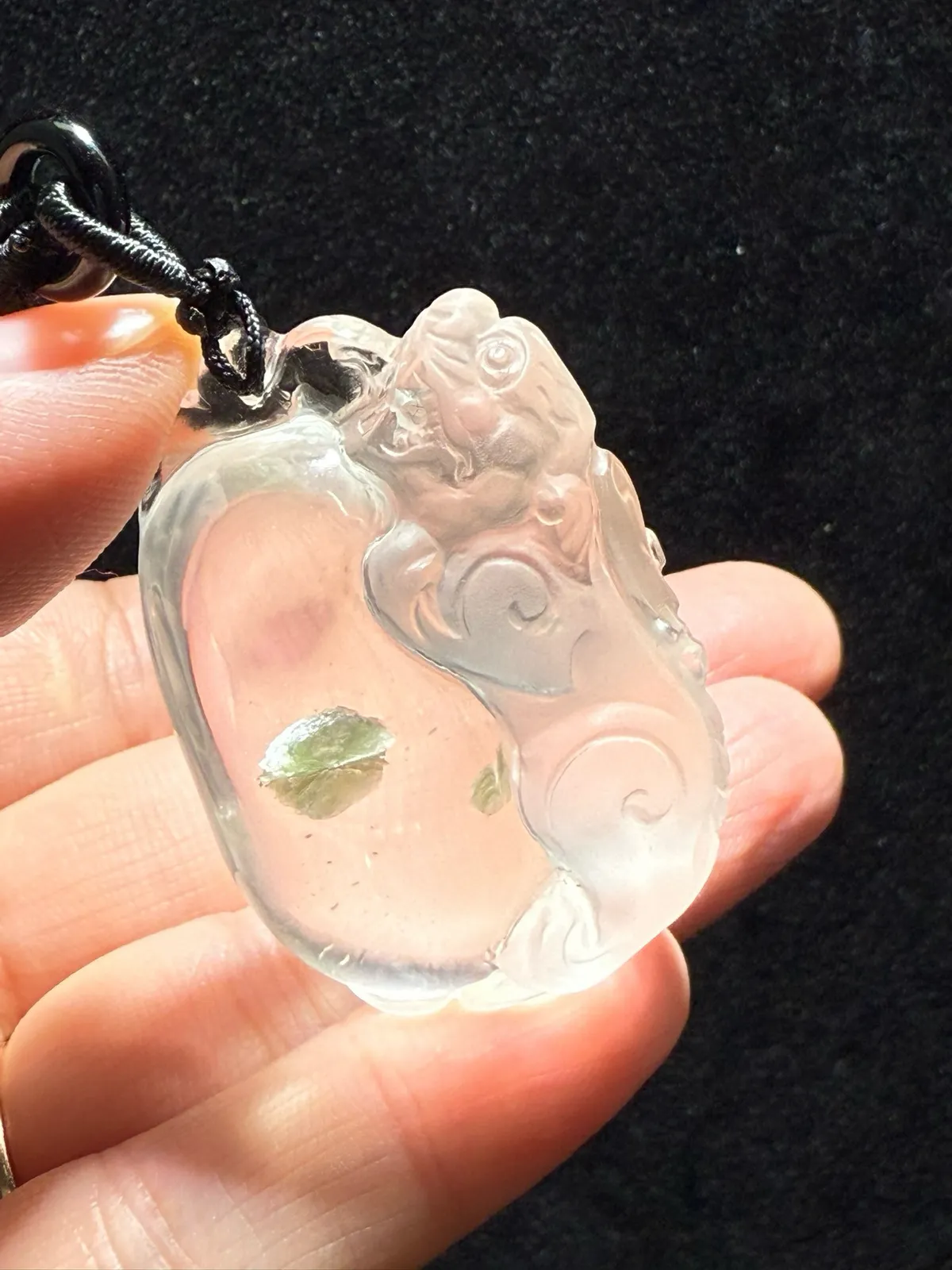 天然巴西老矿全包裹绿碧玺有求必应招财兽貔貅吊坠雕工精细，全包裹，晶体通透平安无事，有求必应，事