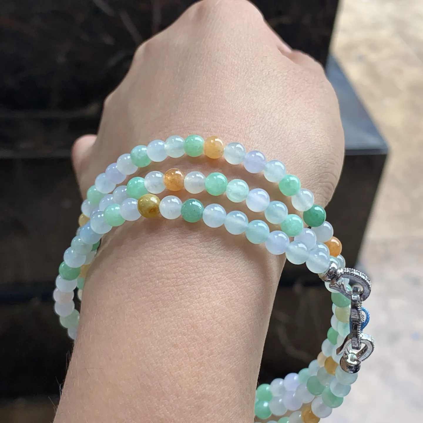 冰多彩珠串^_^清新