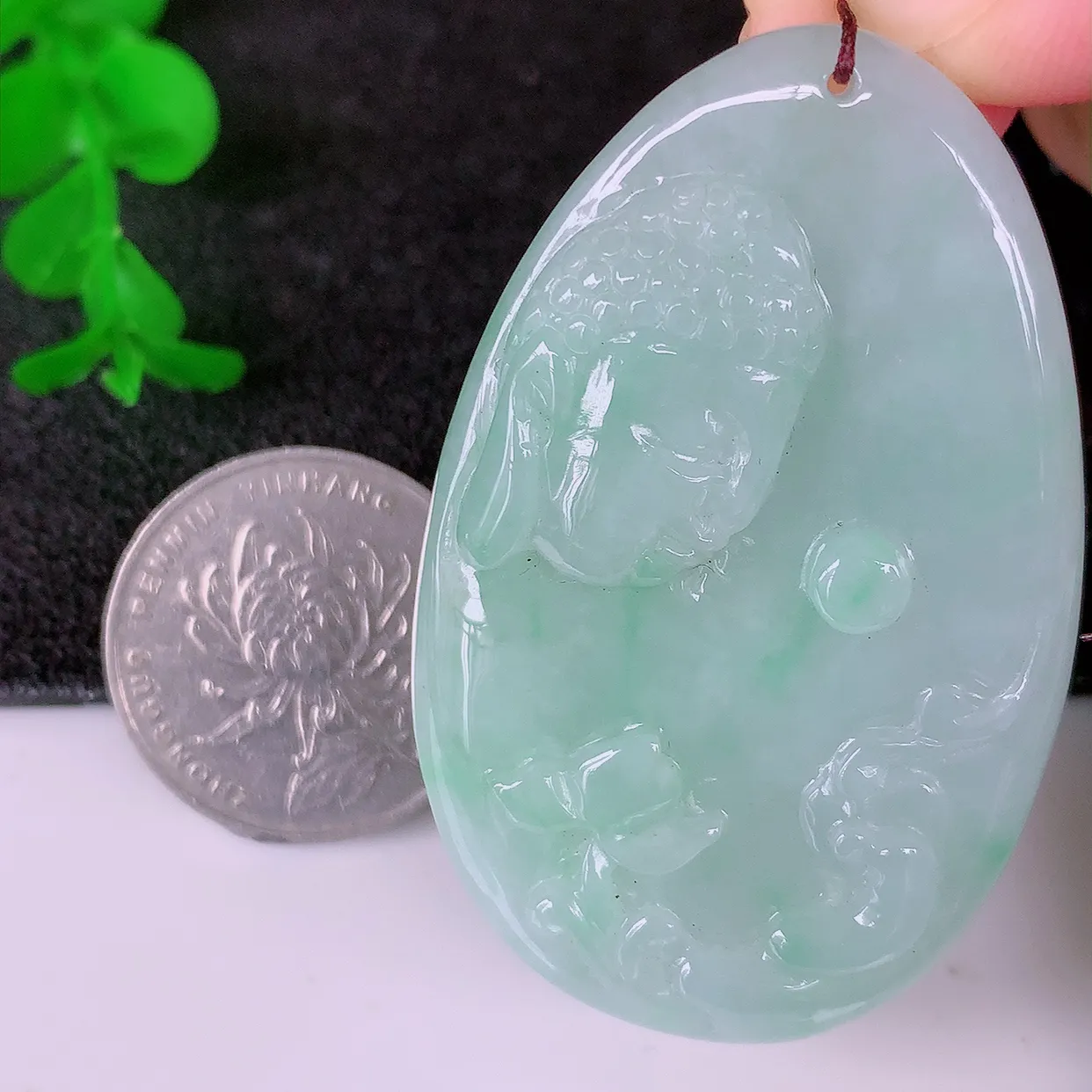 精品大日如来，冰润飘绿翡翠大日如来、佛祖，法相端庄静美，普度众生 #60.24