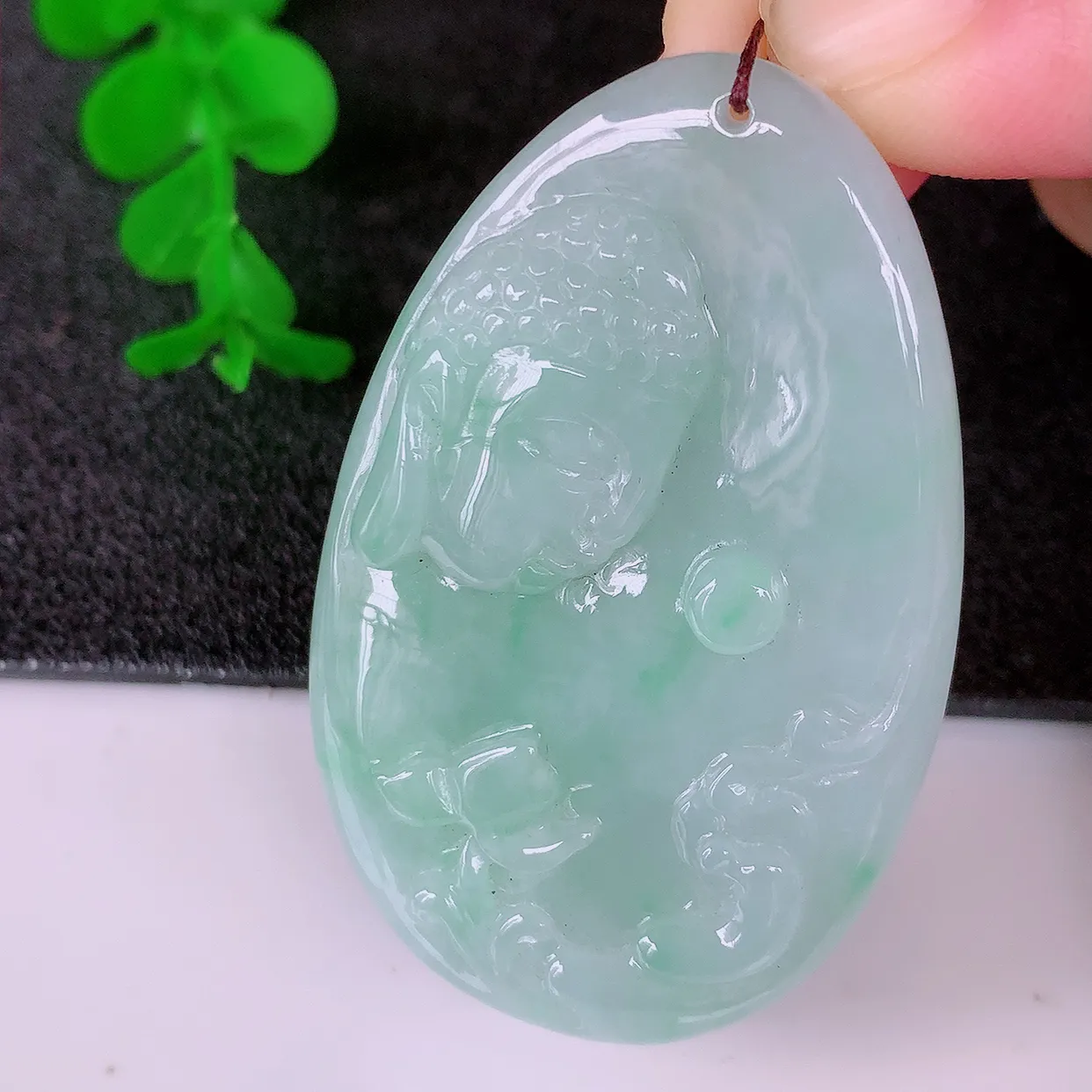 精品大日如来，冰润飘绿翡翠大日如来、佛祖，法相端庄静美，普度众生 #60.24