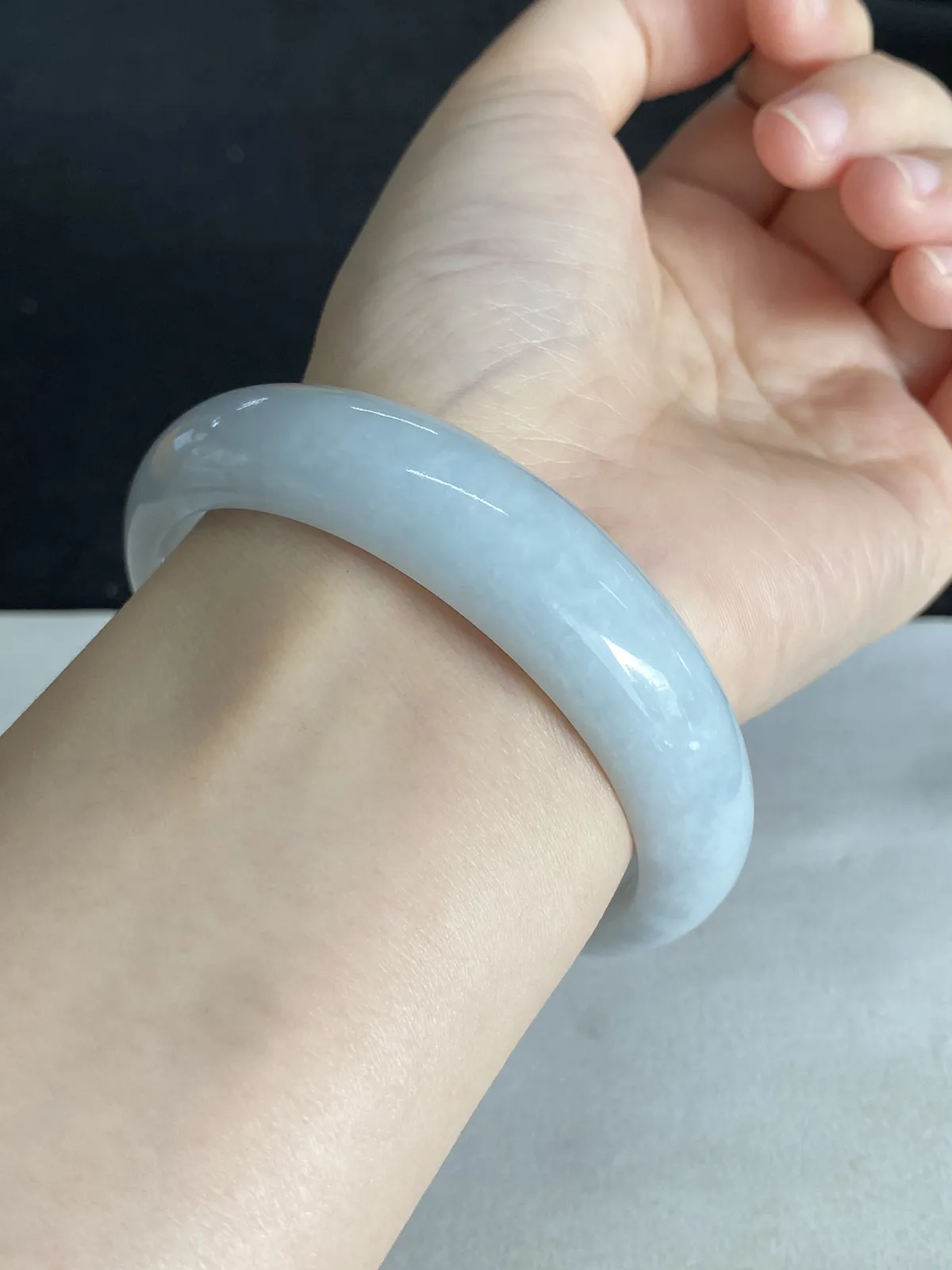正圈59圈口，翡翠手镯