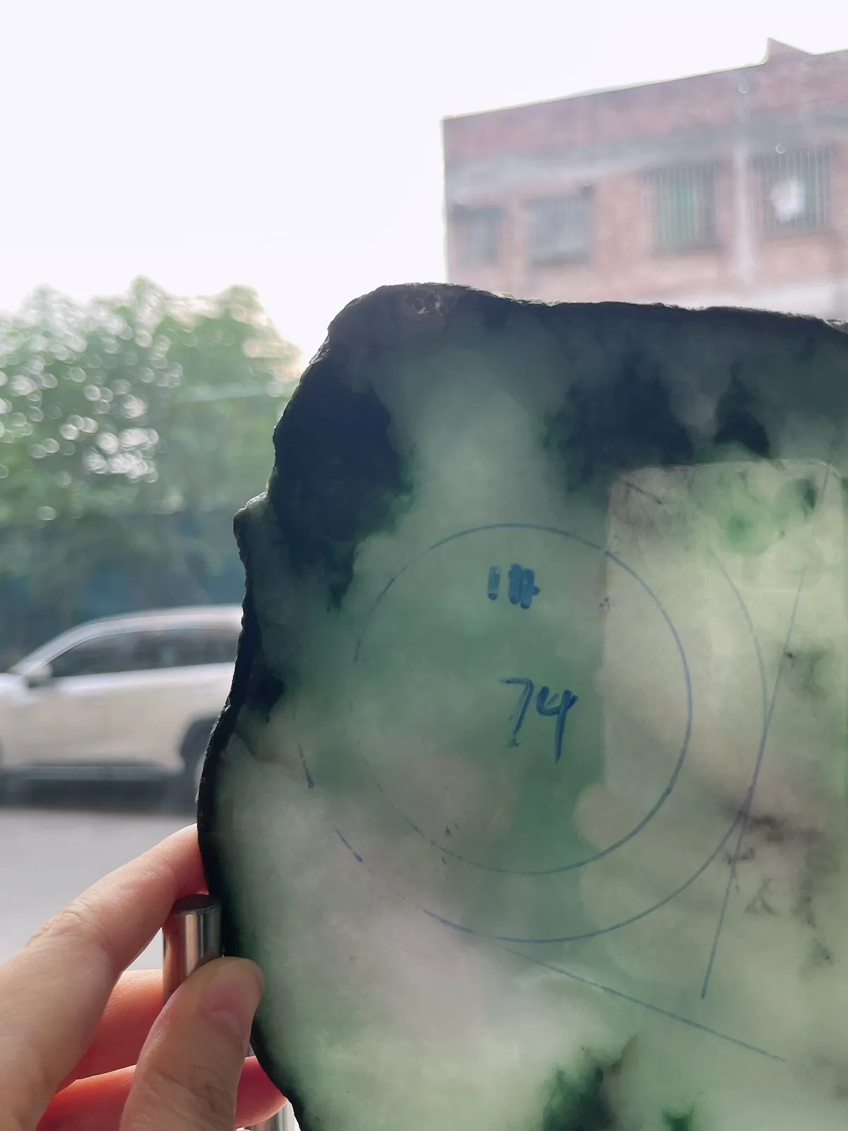 翡翠板料，⭕️正圈最大做58，圆条最大做54