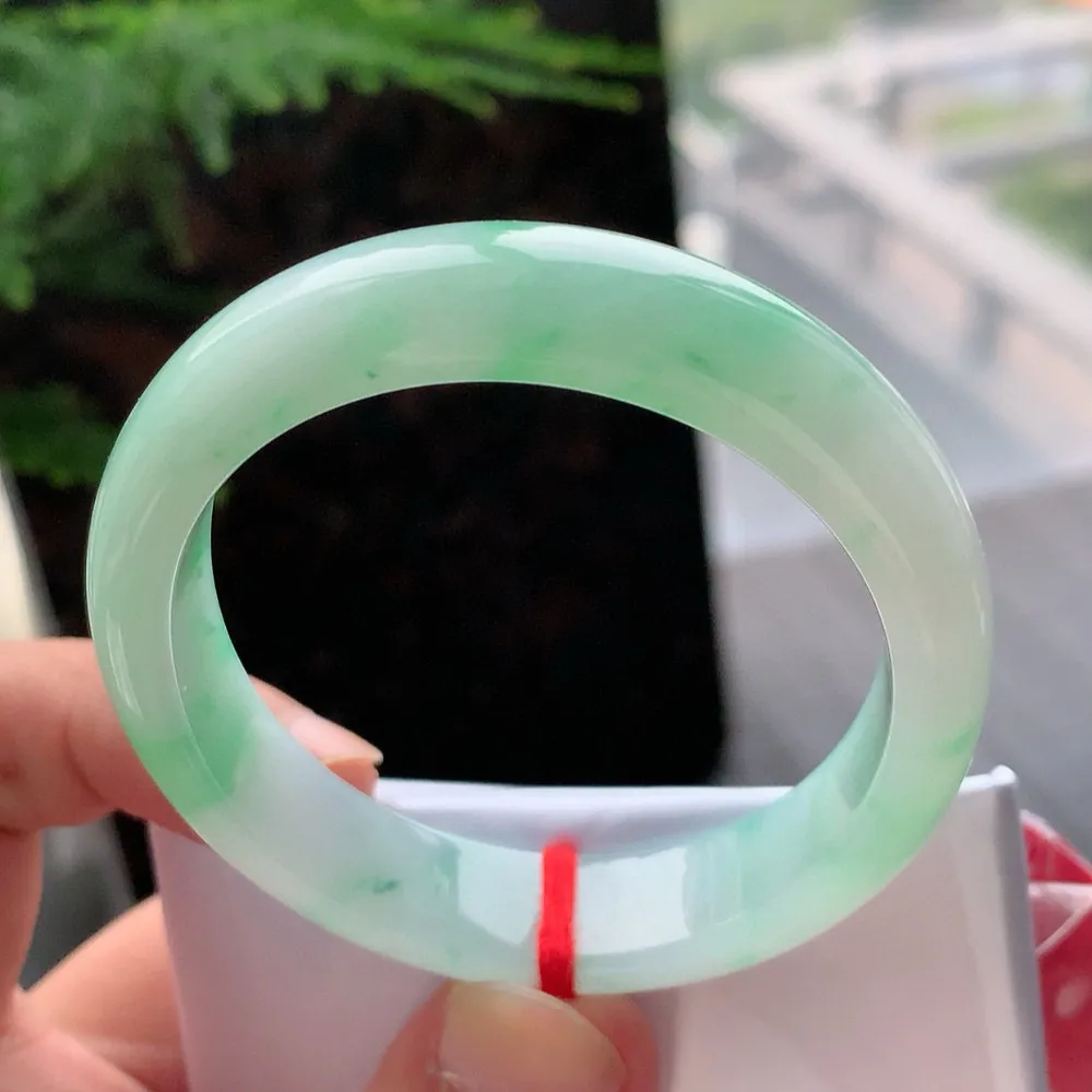 贵妃冰糯翠绿 皮纹 尺寸:53.3/48/11.8/6.9 色好🥰🥰