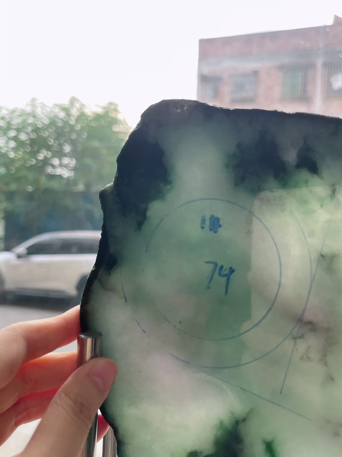 翡翠板料，⭕️正圈最大做58，圆条最大做54