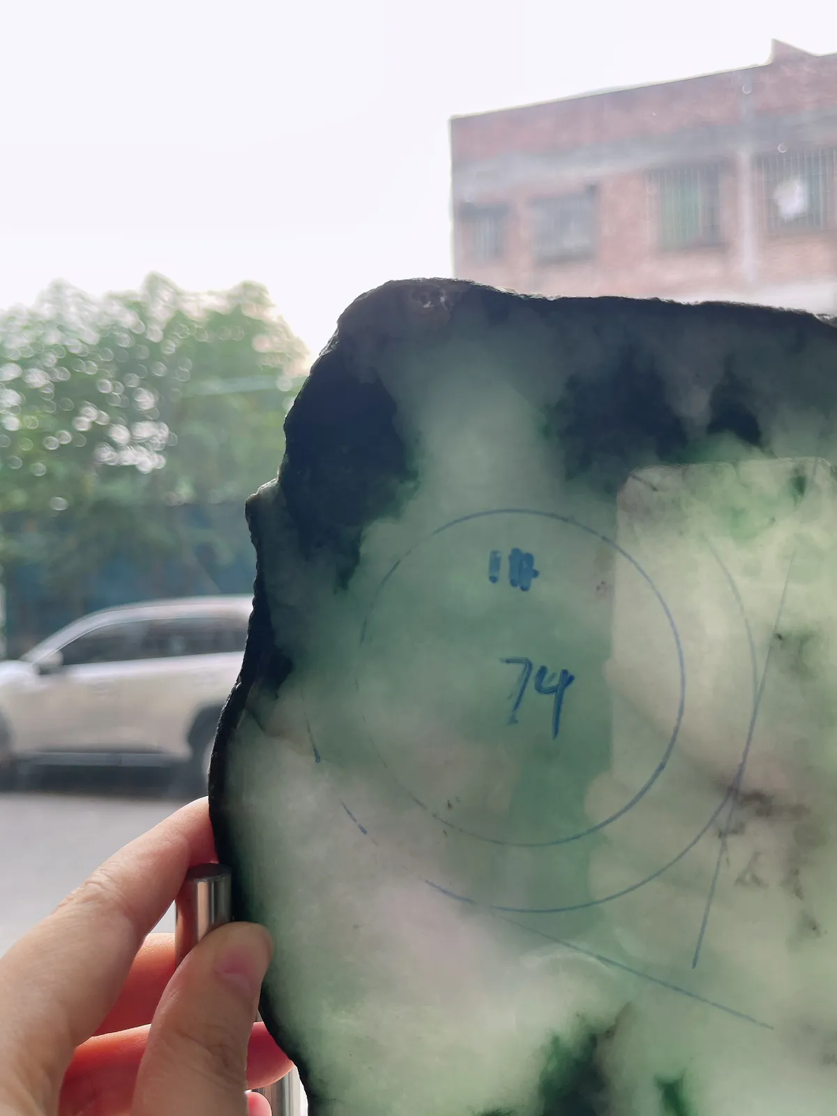 翡翠板料，⭕️正圈最大做58，圆条最大做54
