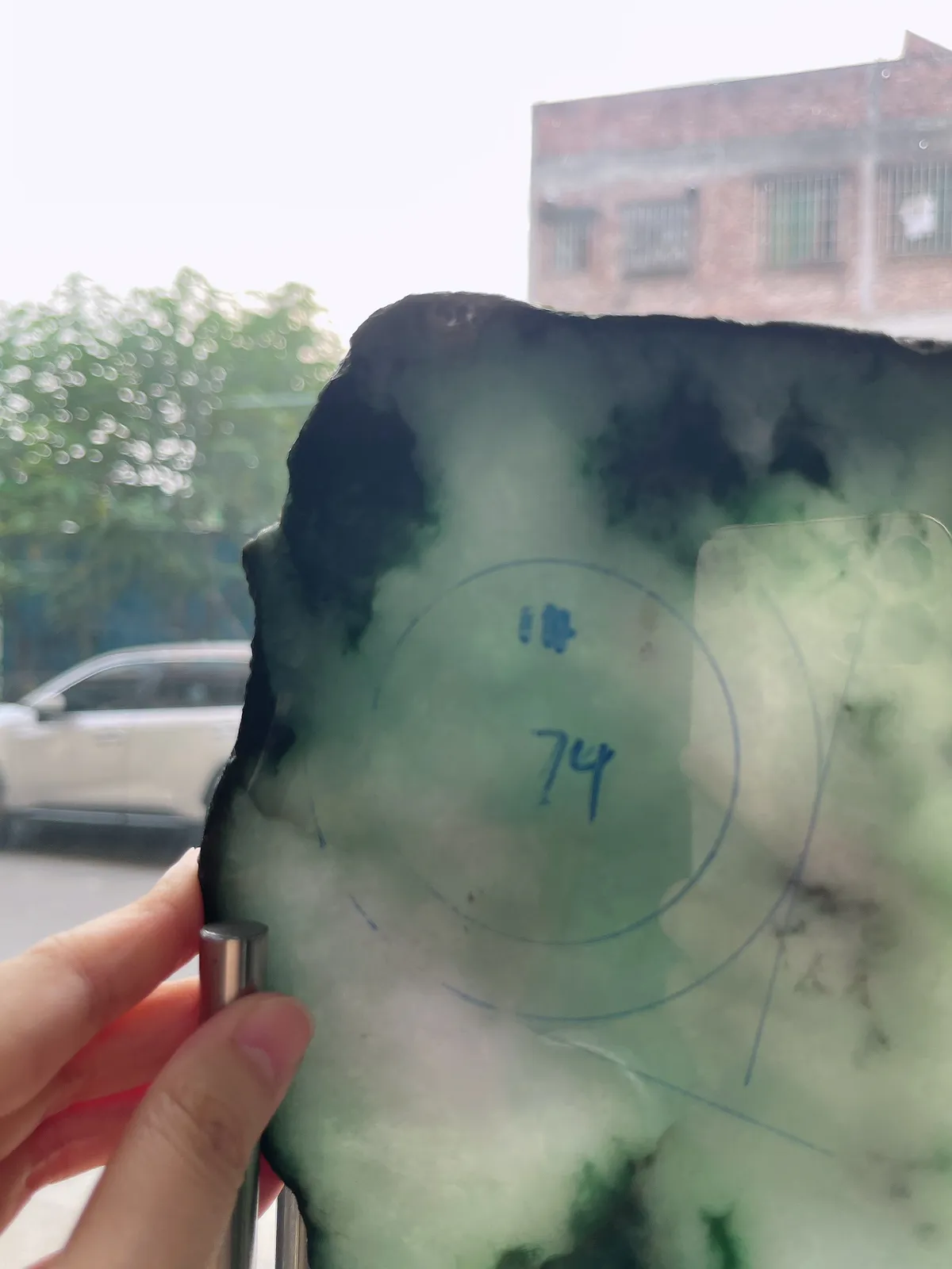 翡翠板料，⭕️正圈最大做58，圆条最大做54