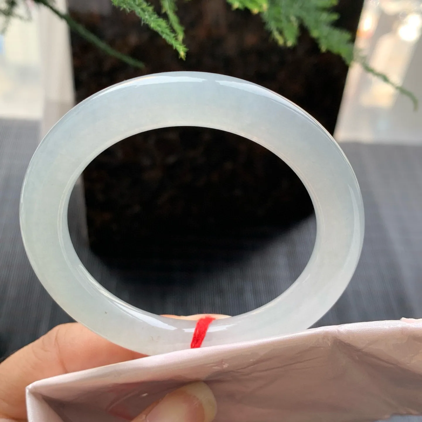 圆条高冰白月光 无瑕 尺寸:54.1/9.7/9.1种水好