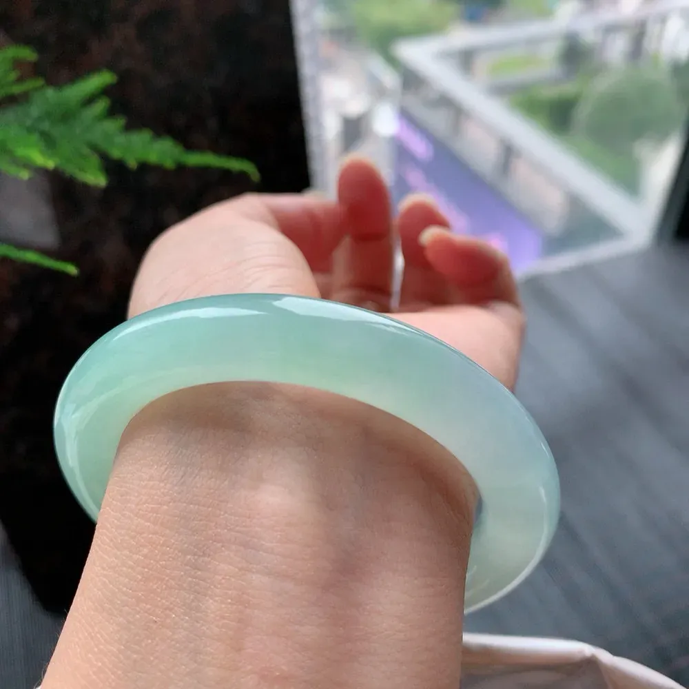 圆条高冰甜绿 无瑕 尺寸:55.1/10.8 种色兼备️️