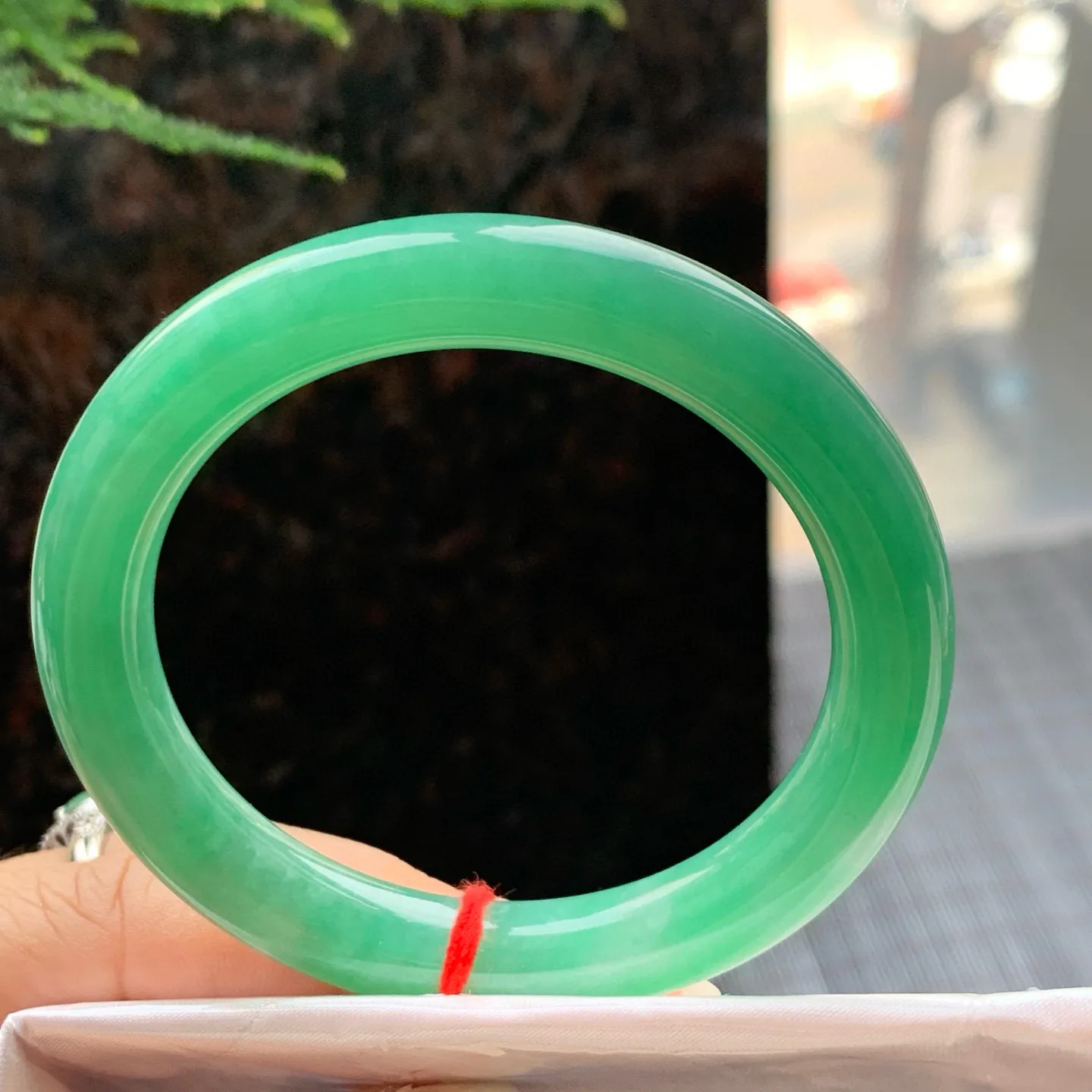 圆条满绿 无瑕 尺寸:53.1/9.1/8.5 满色🥰🥰