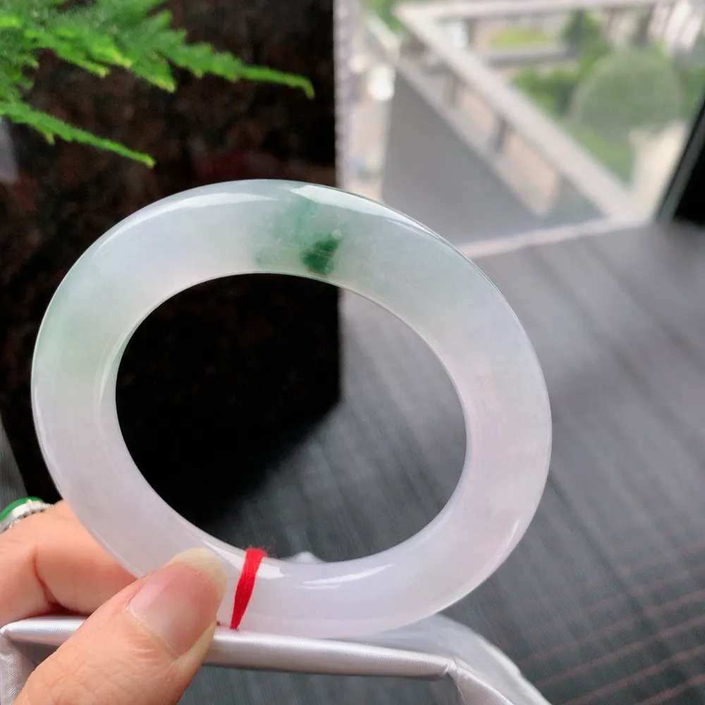 圆条高冰紫飘花 无瑕 尺寸:58.1/13.1 超美