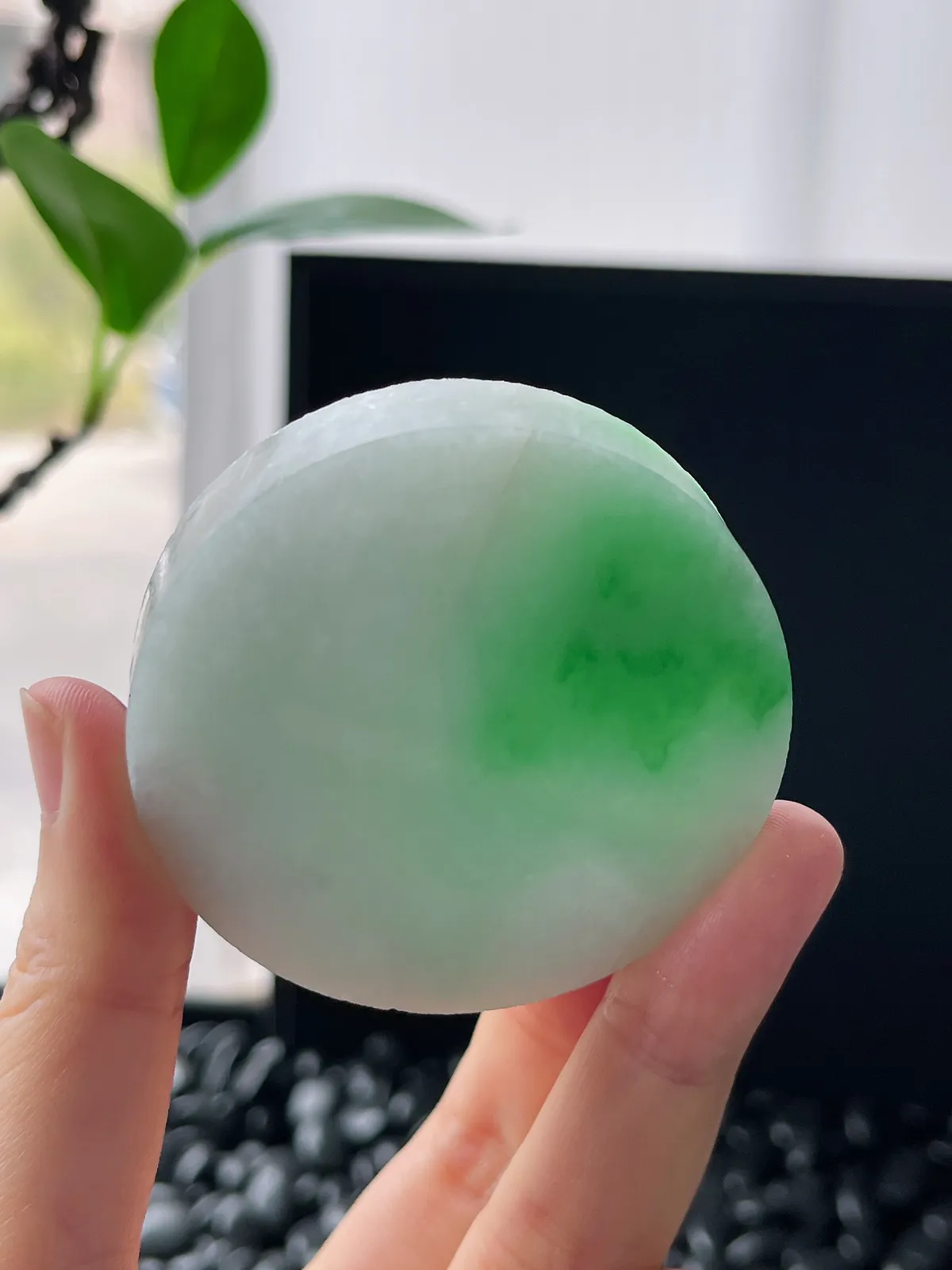 翡翠飘阳绿镯心