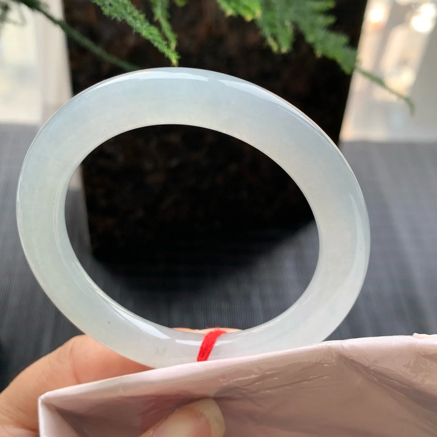 圆条高冰白月光 无瑕 尺寸:54.1/9.7/9.1种水好