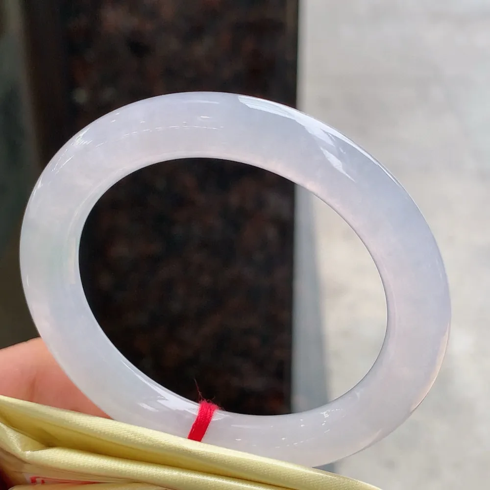 圆条高冰粉紫 无瑕 尺寸:54.5/9.4 种水好