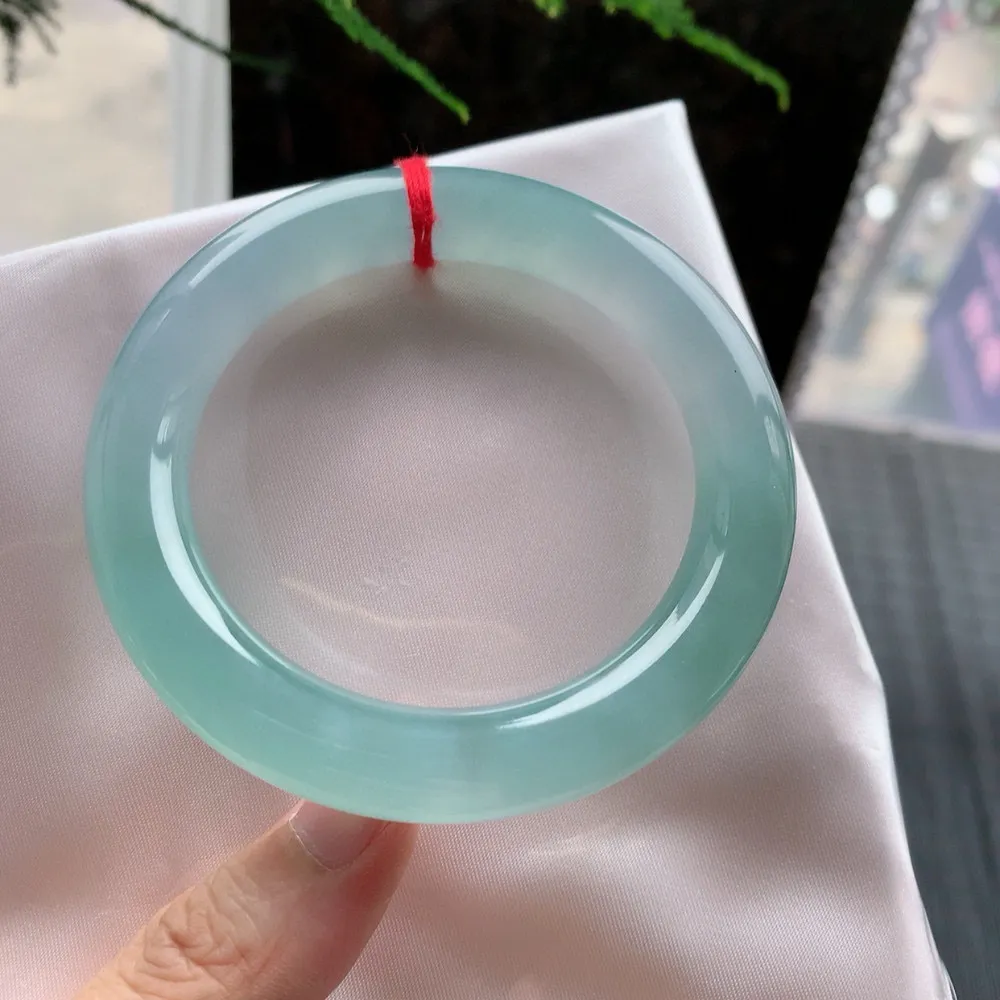 圆条高冰蓝水 无瑕 尺寸:55.4/10.6 种色俱佳️️