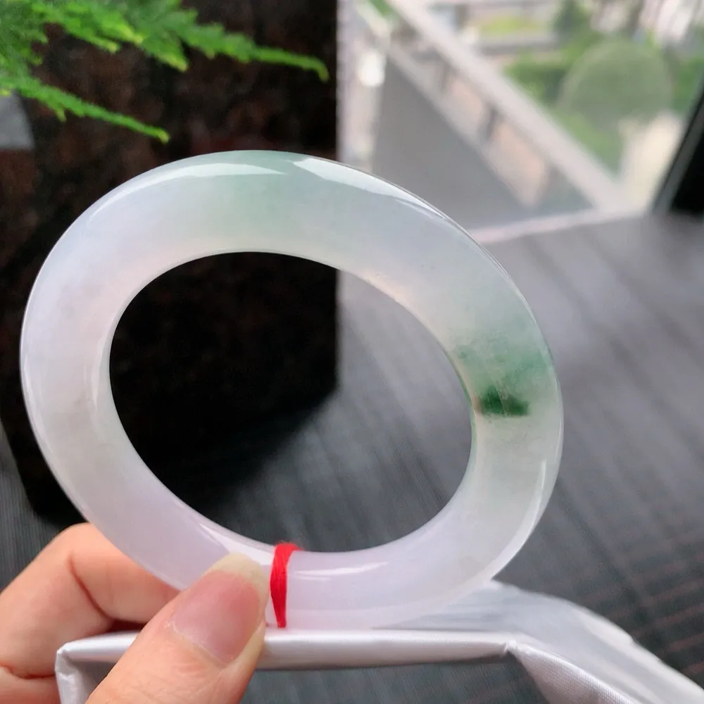 圆条高冰紫飘花 无瑕 尺寸:58.1/13.1 超美