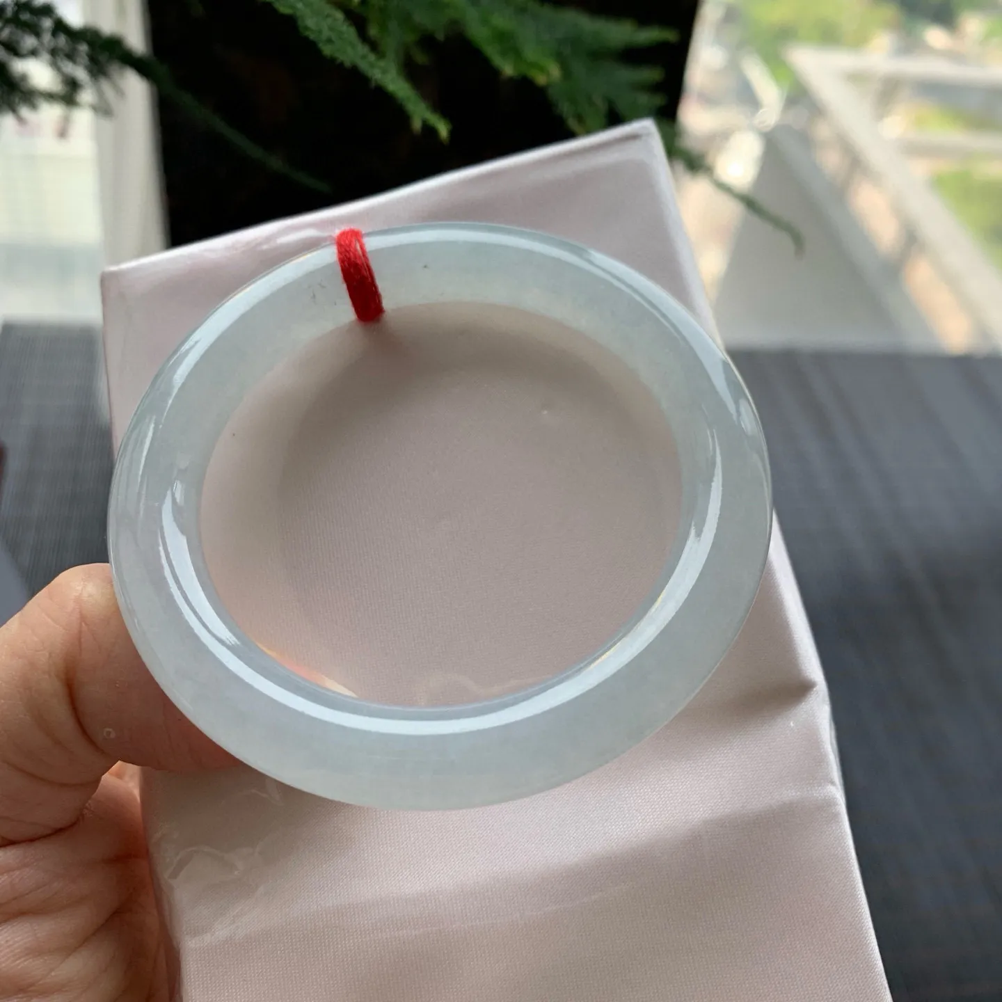 圆条高冰白月光 无瑕 尺寸:54.1/9.7/9.1种水好