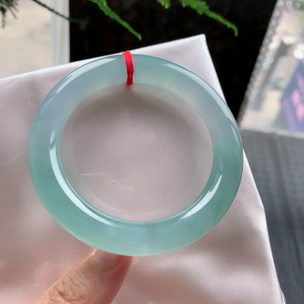 圆条高冰蓝水 无瑕 尺寸:55.4/10.6 种色俱佳️️