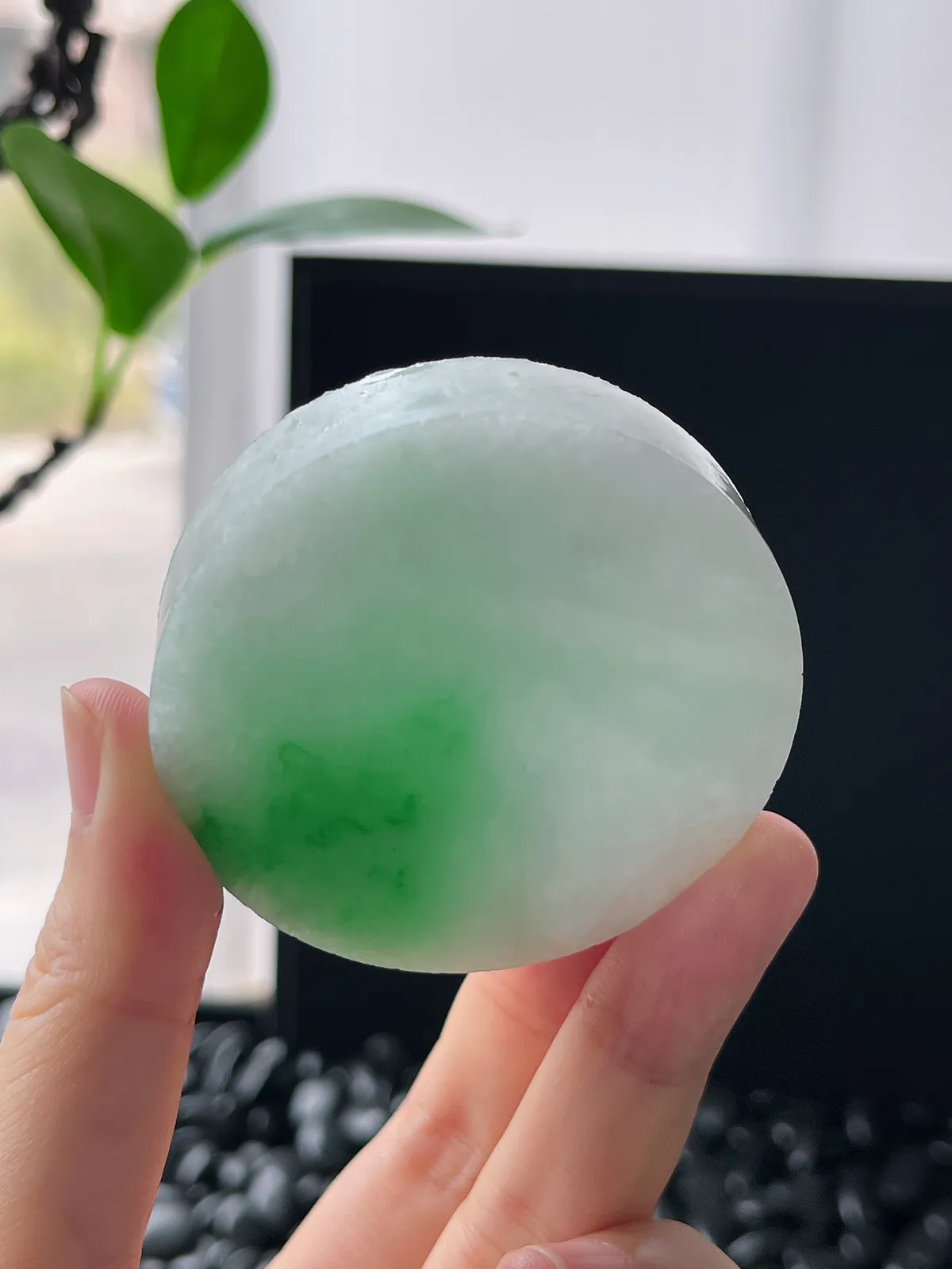 翡翠飘阳绿镯心