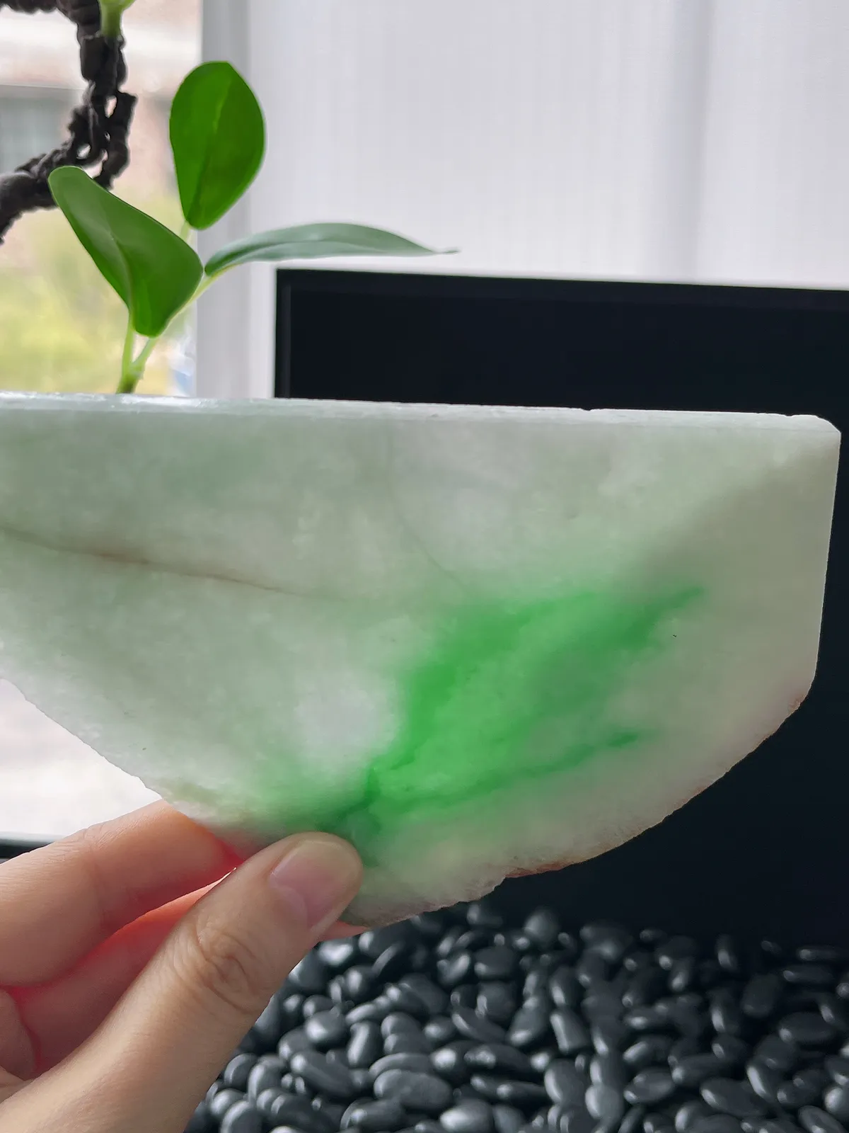 翡翠飘阳绿片料