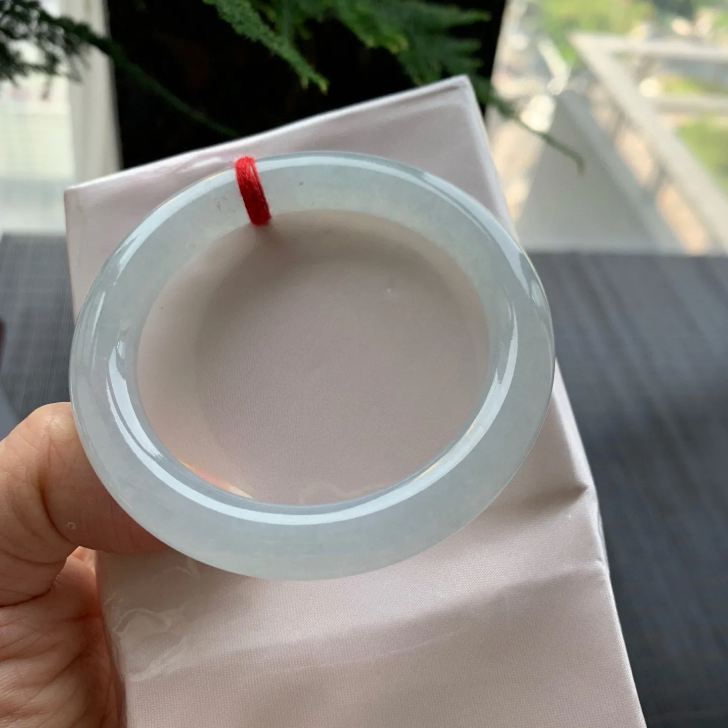 圆条高冰白月光 无瑕 尺寸:54.1/9.7/9.1种水好