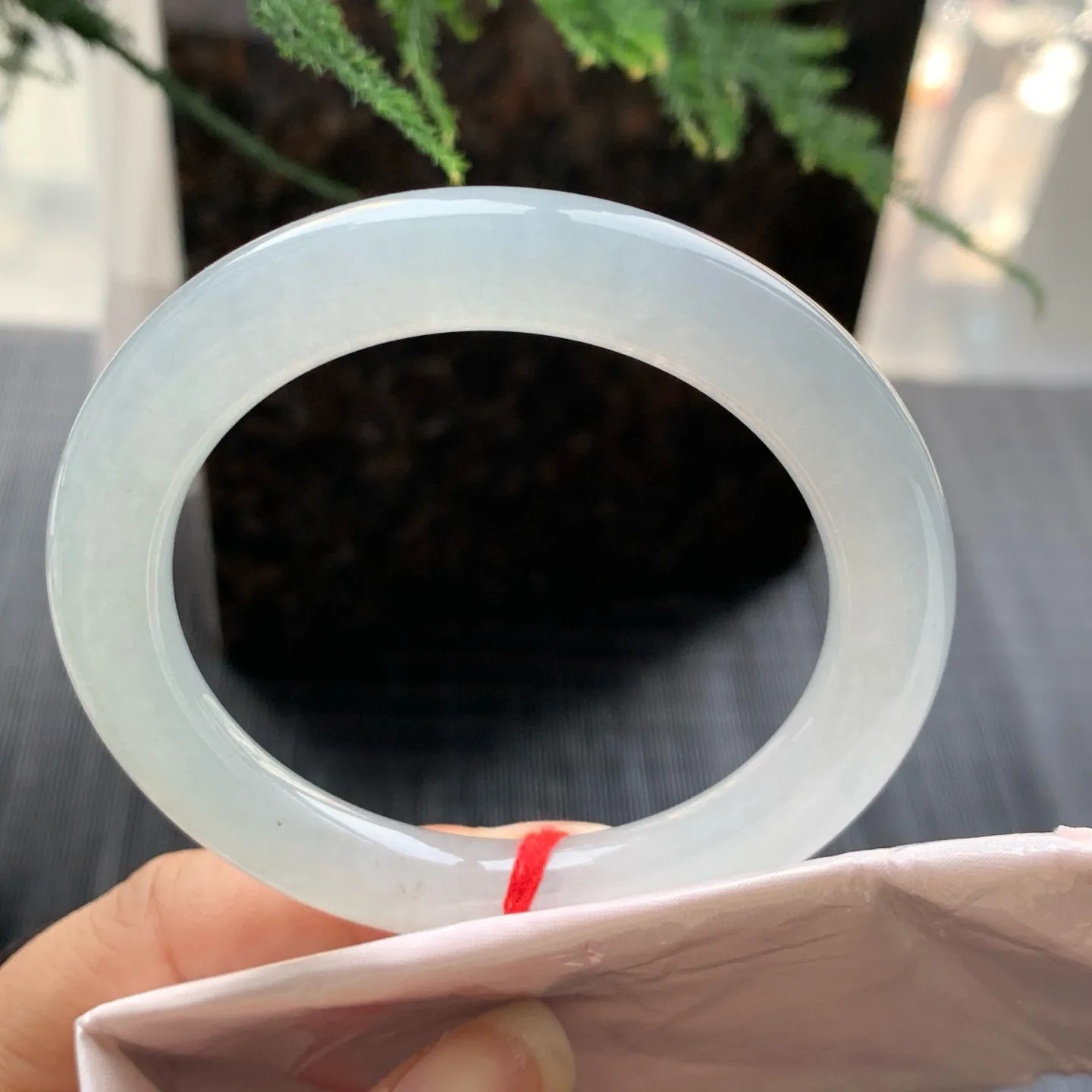 圆条高冰白月光 无瑕 尺寸:54.1/9.7/9.1种水好