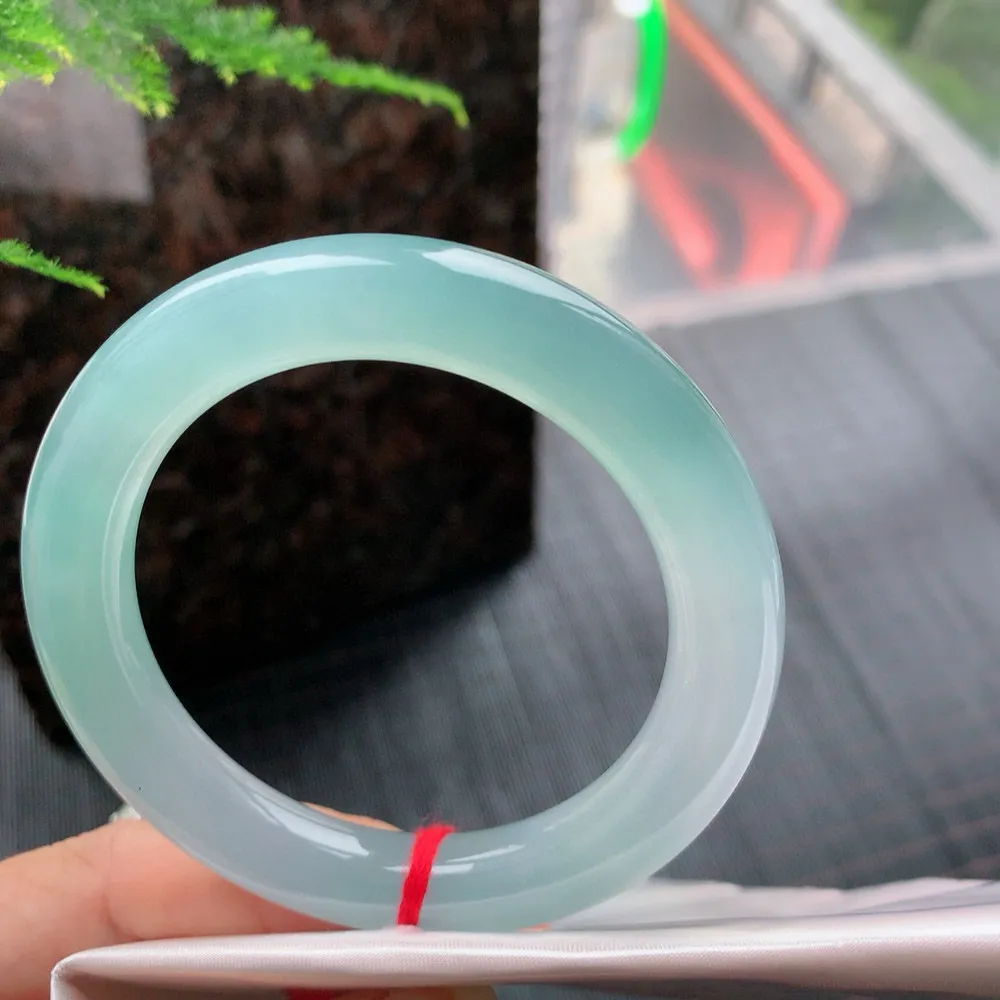 圆条高冰蓝水 无瑕 尺寸:55.4/10.6 种色俱佳️️