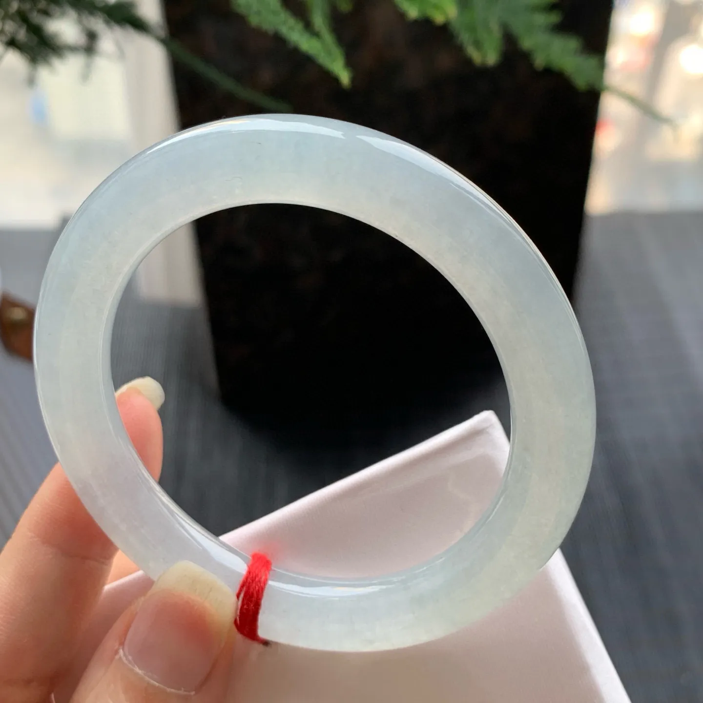 圆条高冰白月光 无瑕 尺寸:54.1/9.7/9.1种水好