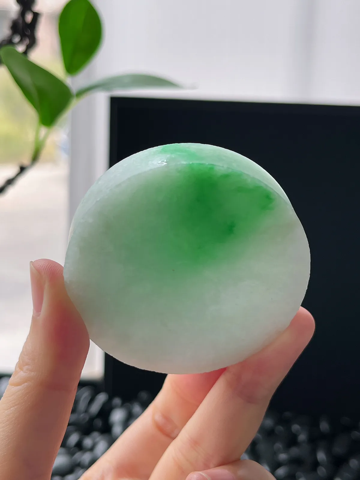 翡翠飘阳绿镯心