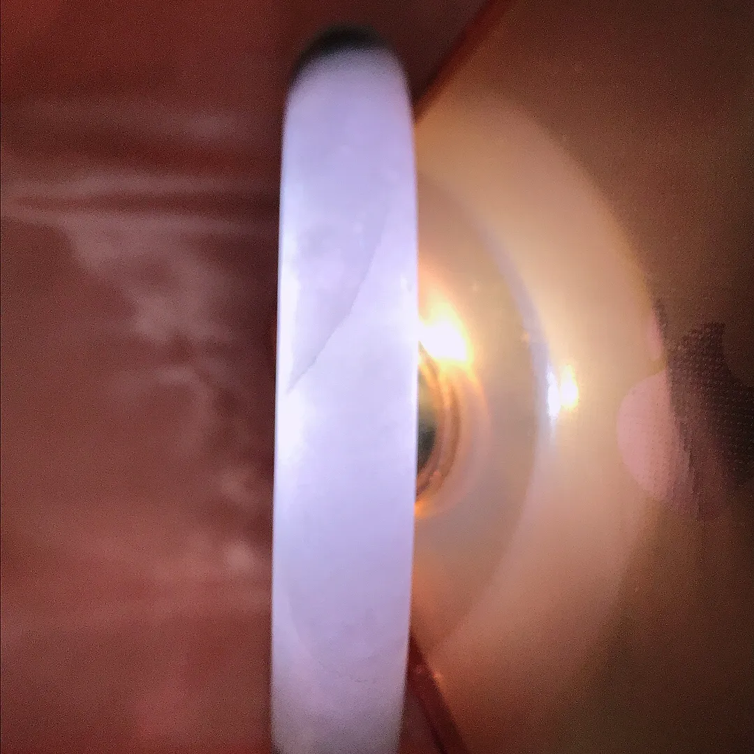 自然光60/11/108.老坑精美温润飘花大圈口圆条手镯翡翠玉镯手环