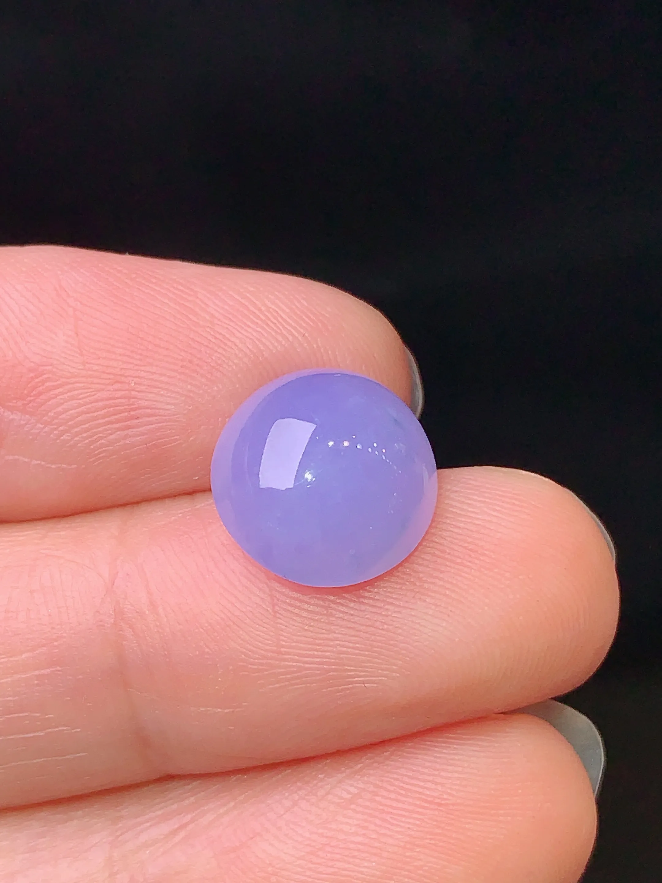 镶嵌款 紫罗兰蛋面吊坠 玉质细腻 色泽艳丽 水润亮眼  整体尺寸11.6*10.8*6.5