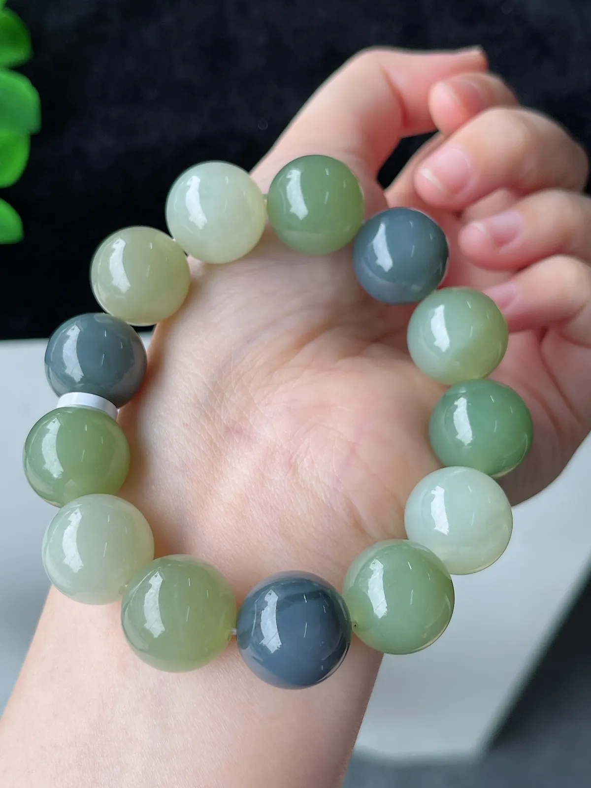 和田玉多宝手串16mm