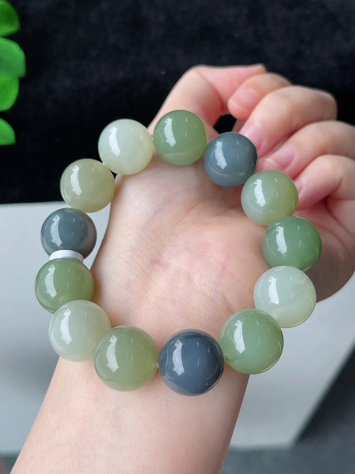 和田玉多宝手串16mm