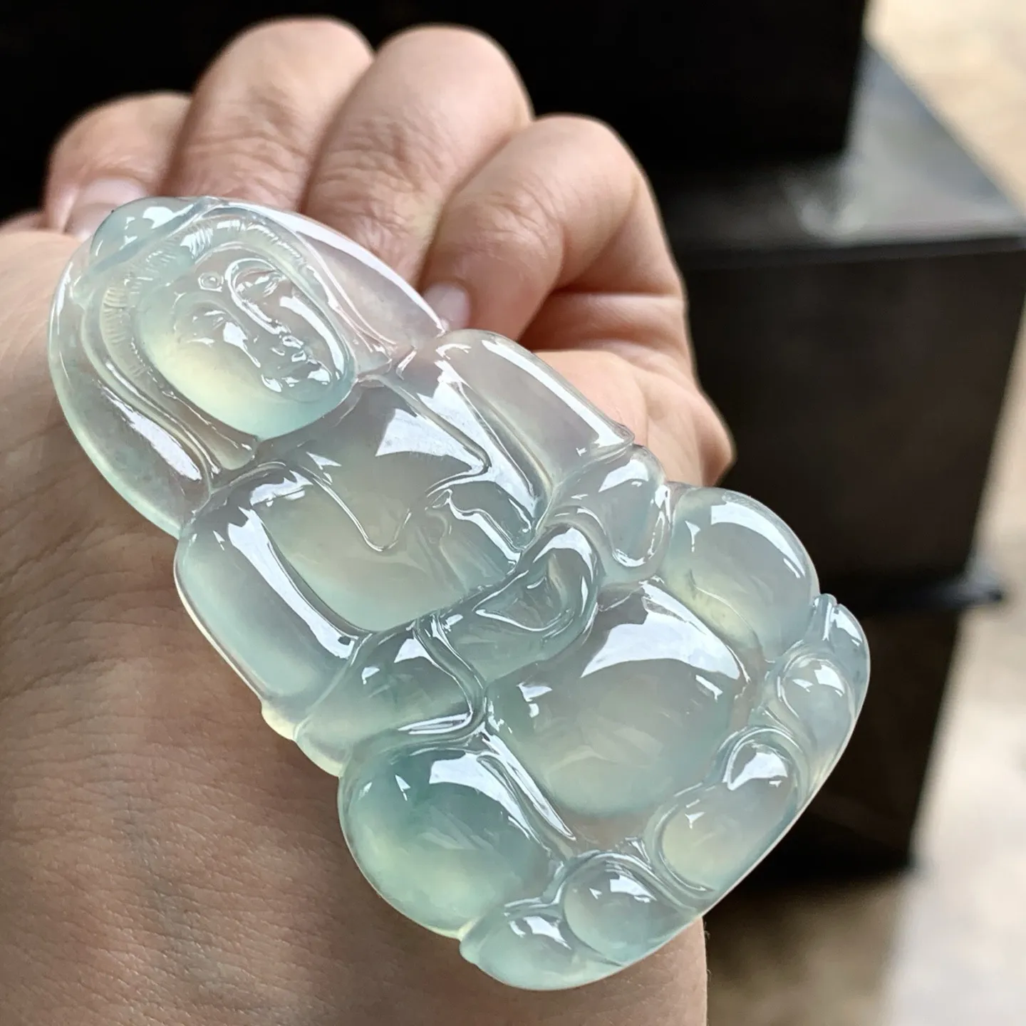 冰晴观音^_^冰透荧光十足